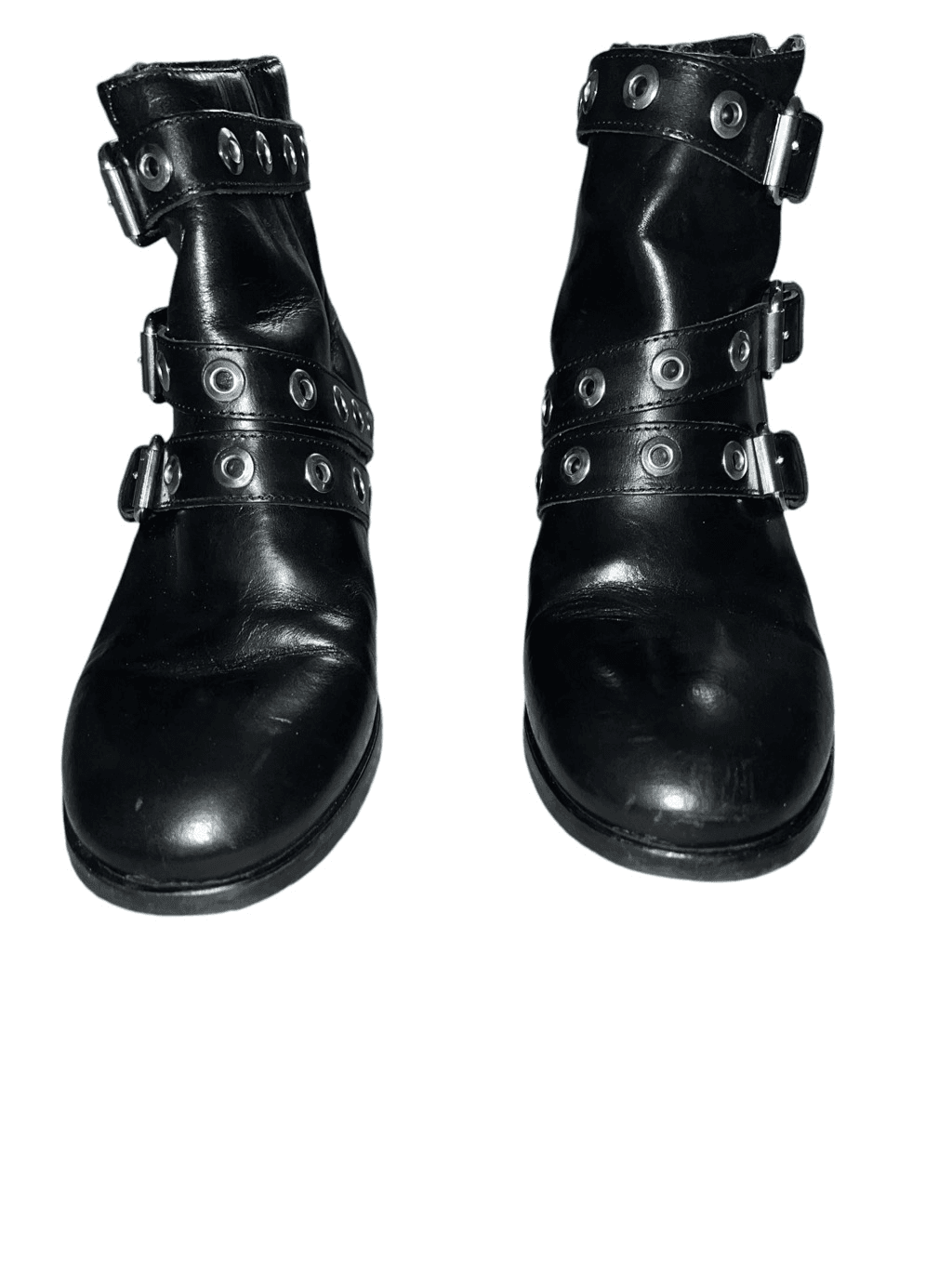 Diesel black and gold bootie size 40 bikercore bohemian