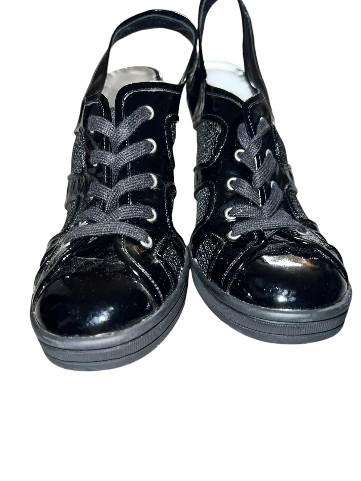 Giorgio Armani Vtg Rare size 39.5 black Retro Minimalist Stilleto