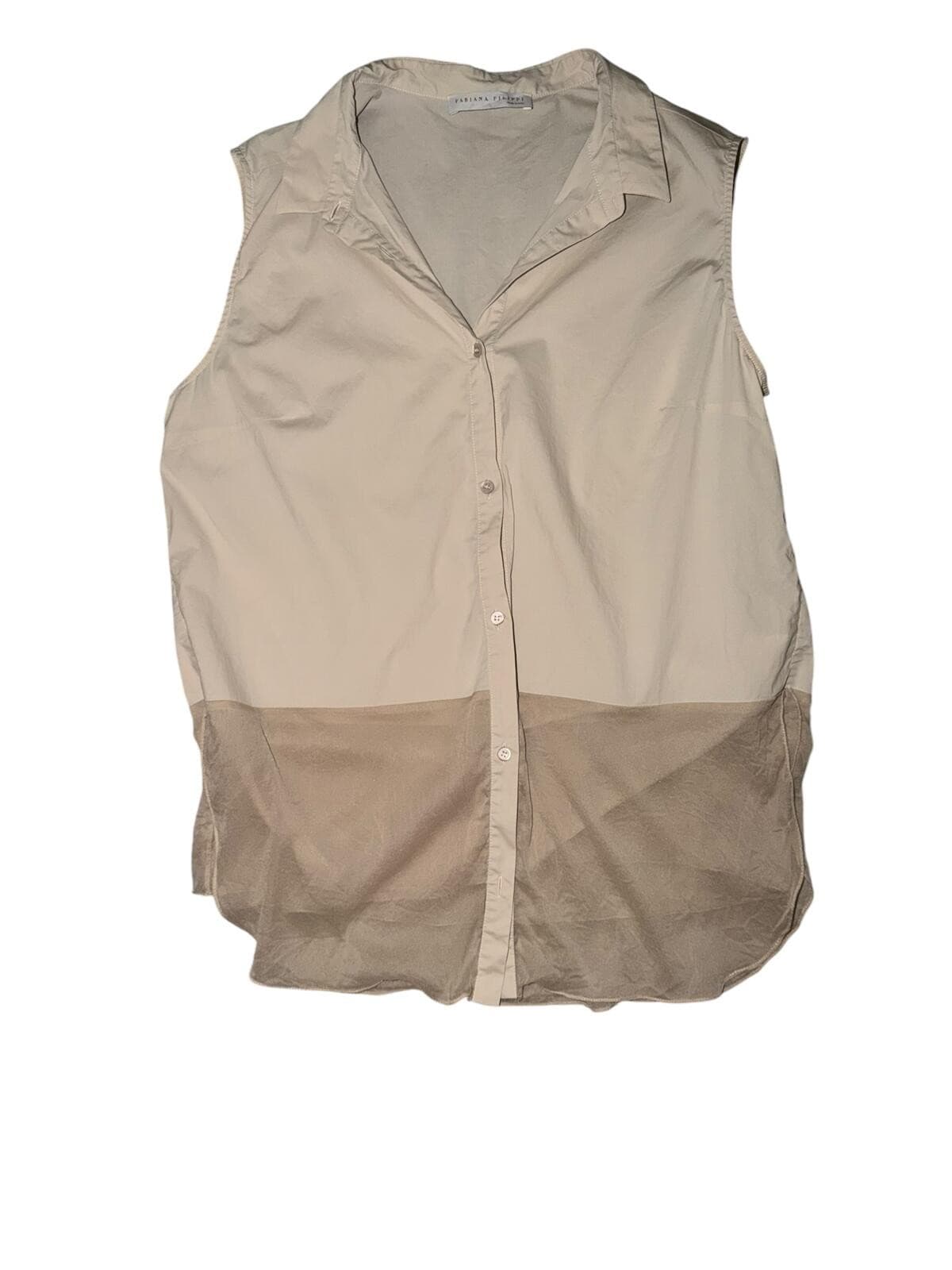 Fabiana Filippi Made in Italy Button Down Shirt Collared Office Luxury Designer