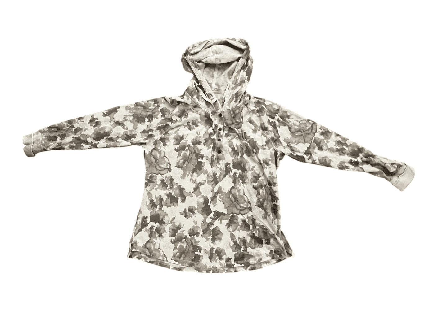 Carhartt light size l active/athleisure long sleeve hoodie half buttons