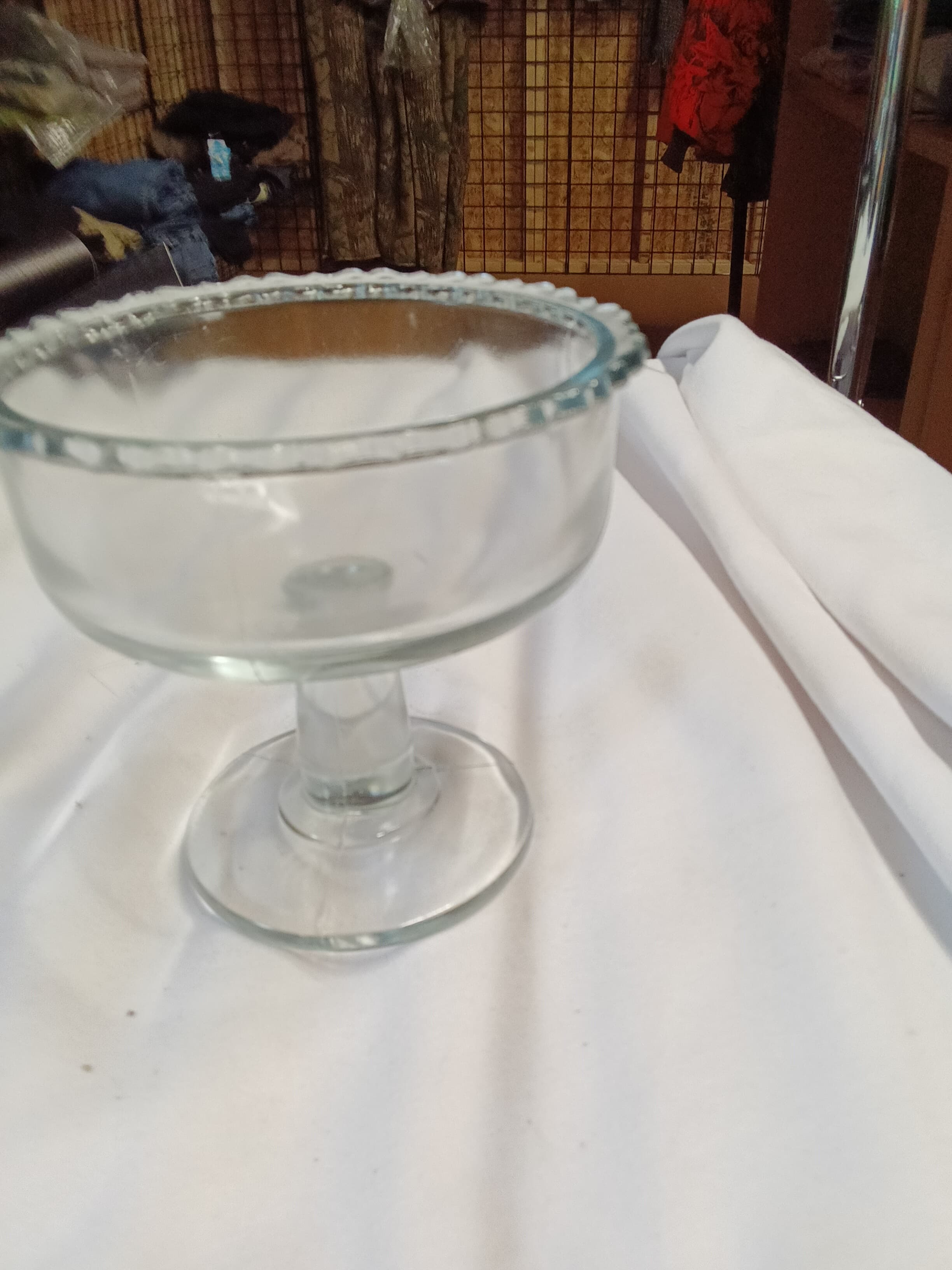 Vintage Glass Pedestal Compote Bowl