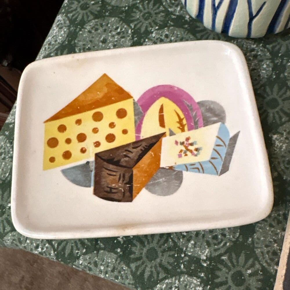 Cheese Plate Mid Century Small Serving Dish