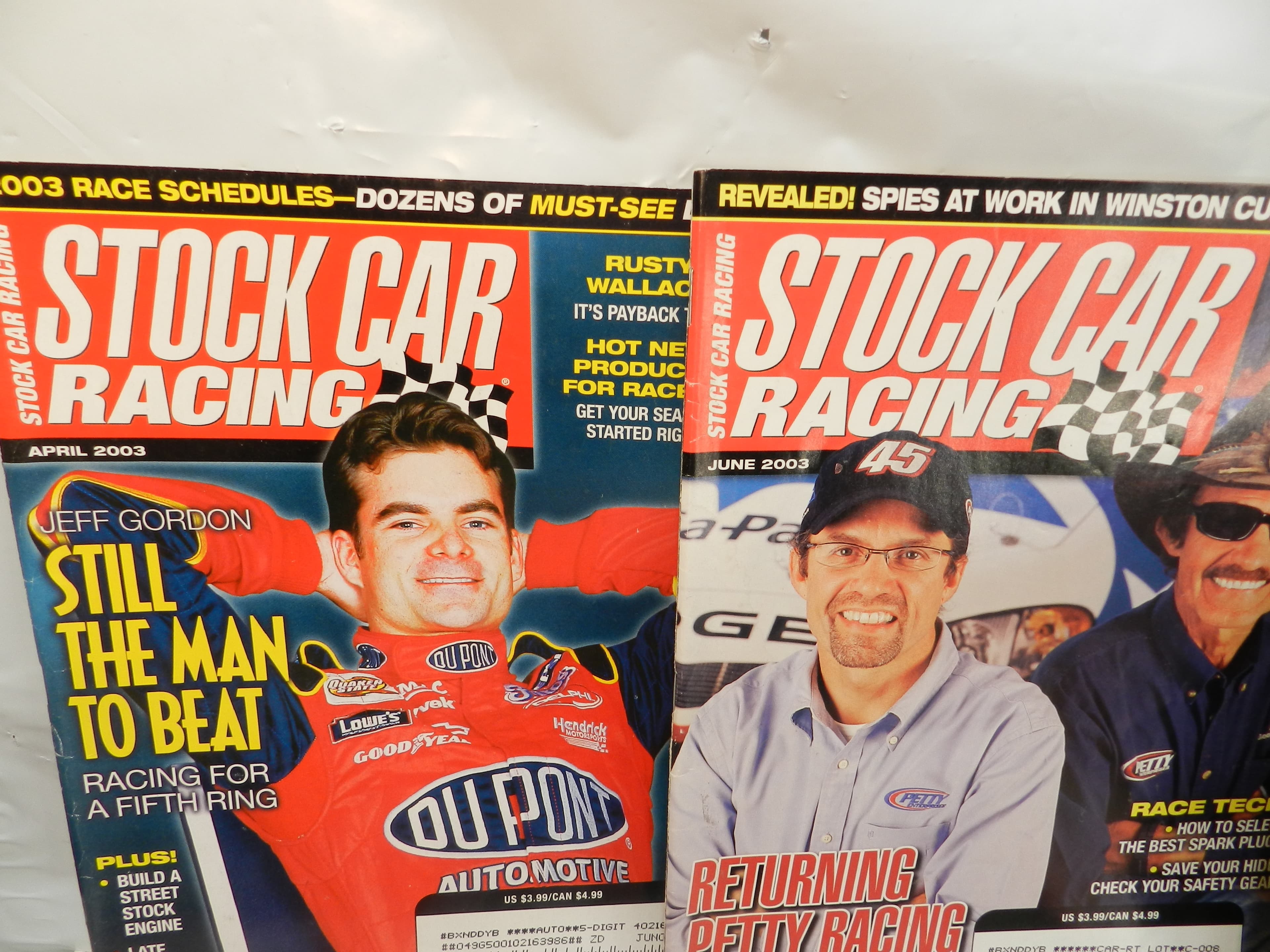 6 Issues Stock Car Racing Magazines 2002 & 2003 (P44J)