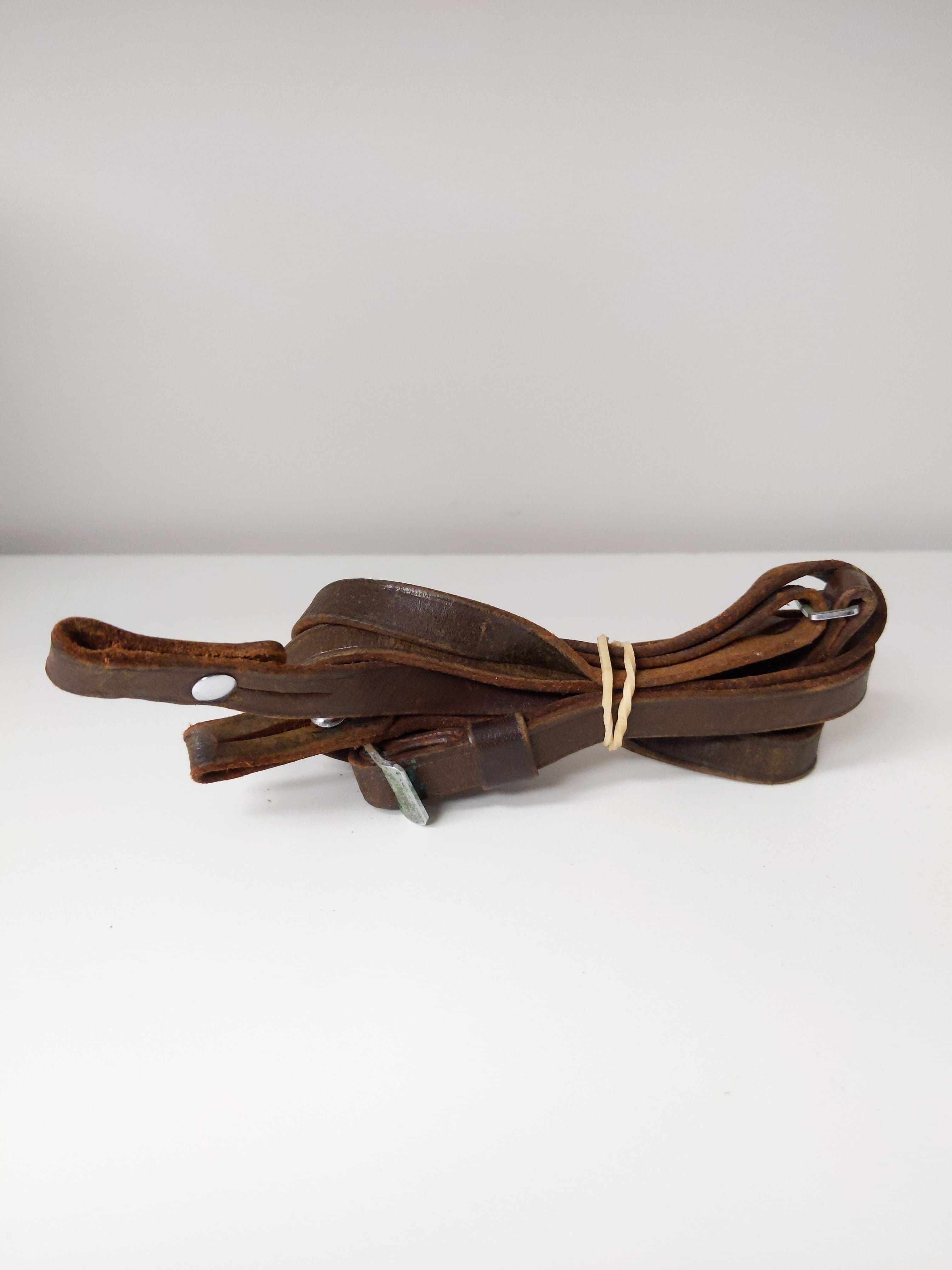 Thin Leather Camera Strap (Brown) #0784