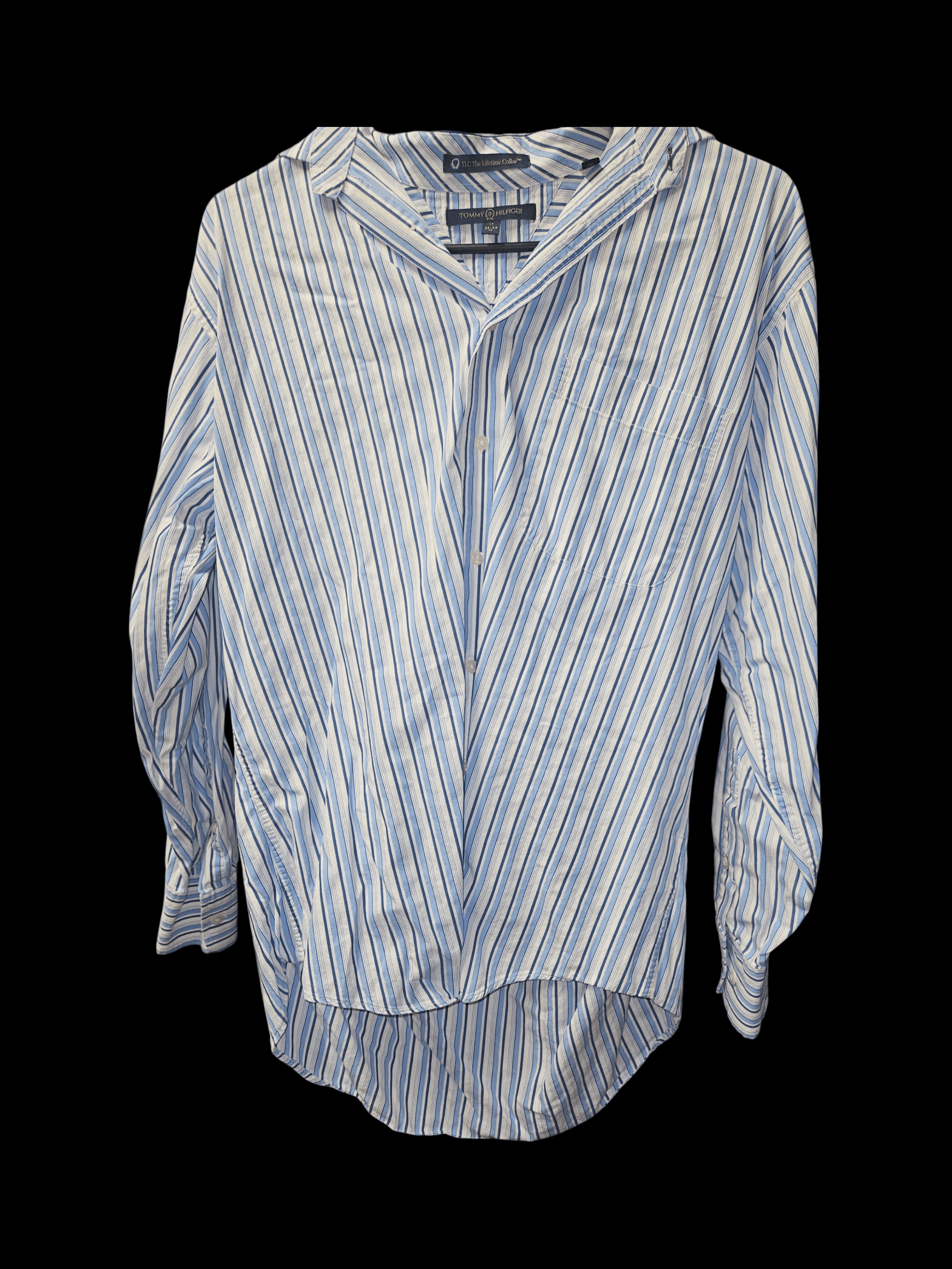 Tommy Hilfiger Men's Striped Button-Up Shirt