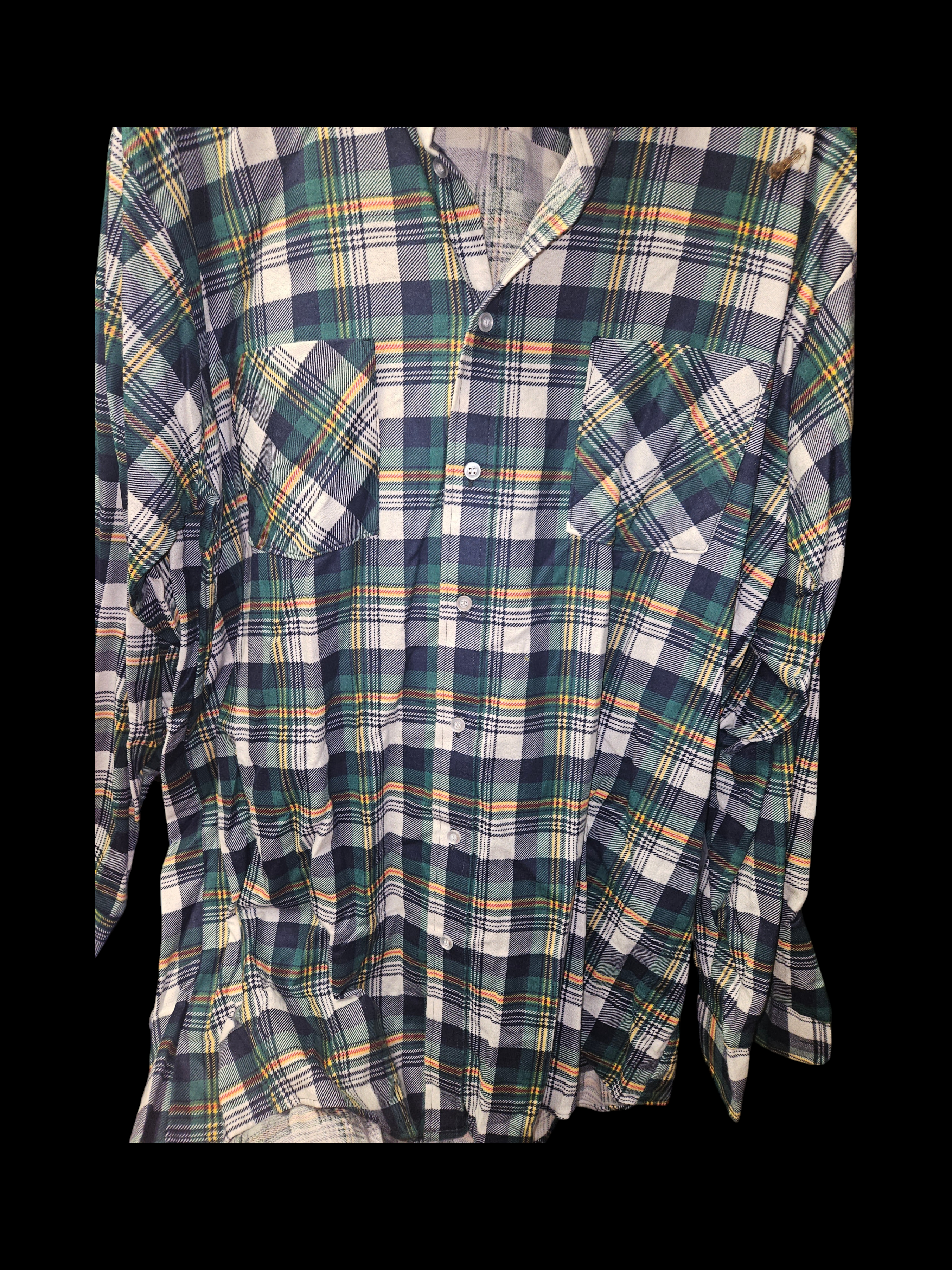 Plaid Long Sleeve Button-Up Shirt