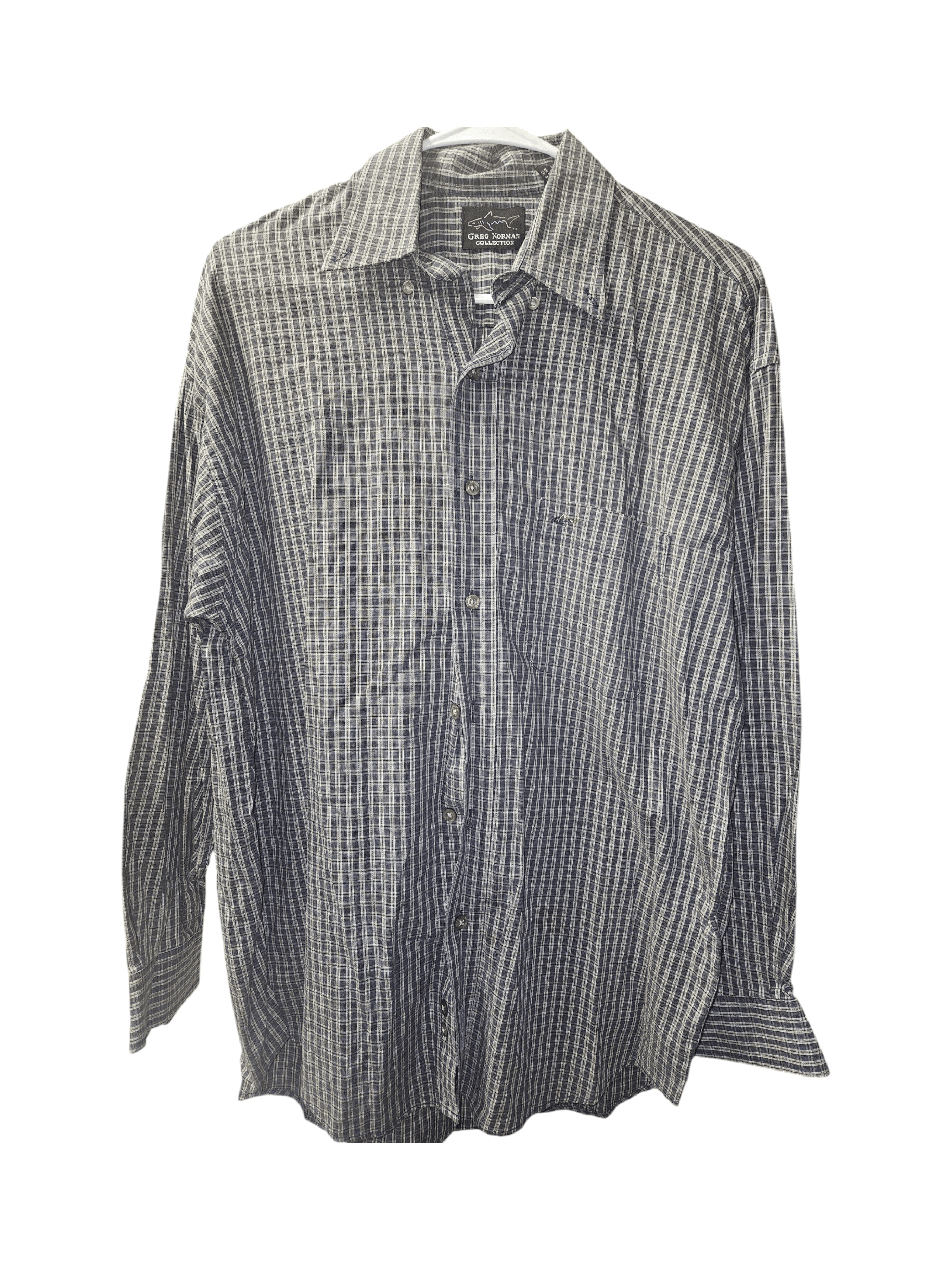 Greg Norman Collection Men's Plaid Long Sleeve Shirt