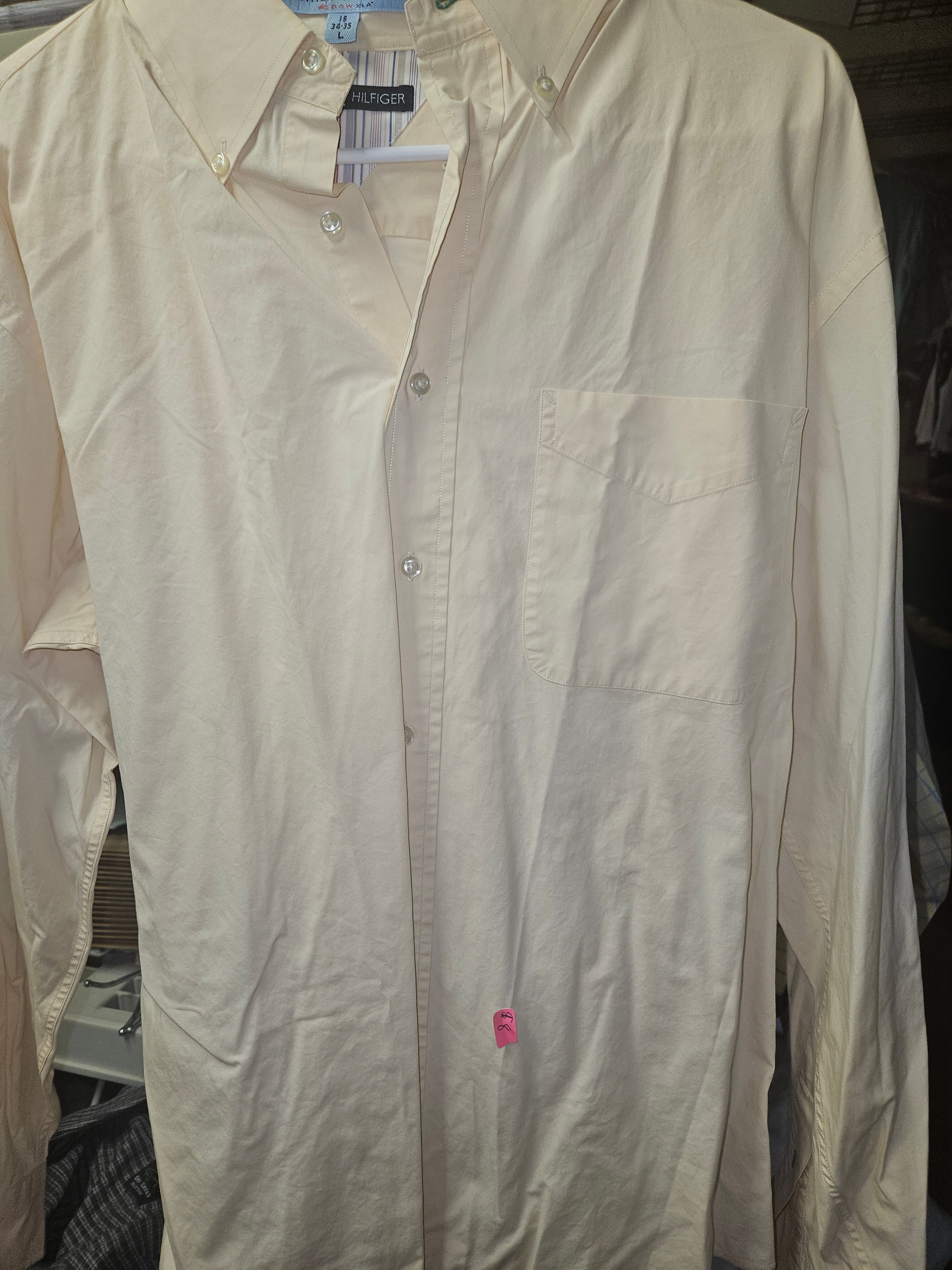 Tommy Hilfiger Men's Long Sleeve Button-Up Shirt Size 16