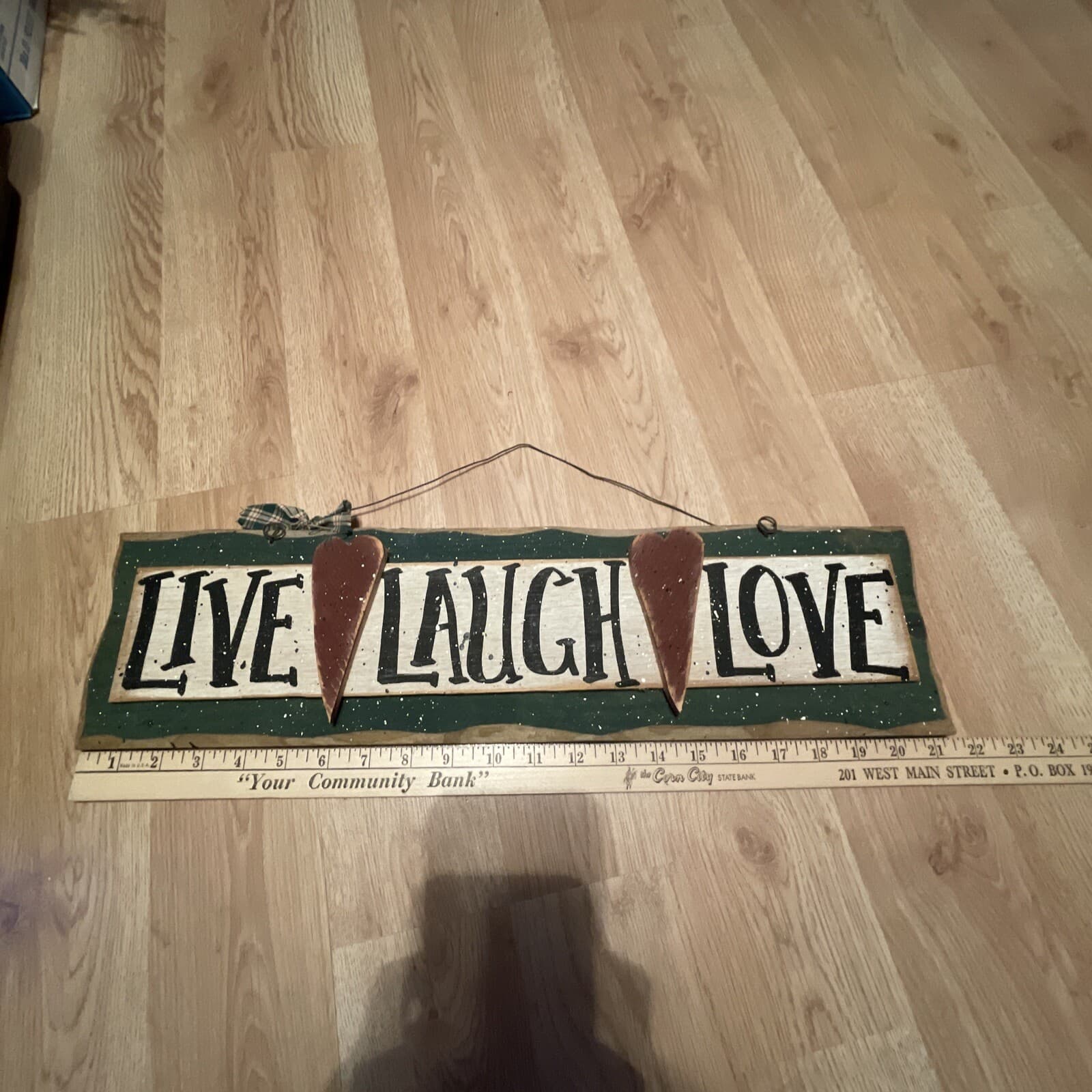 Live Laugh Love Primitive Wood sign