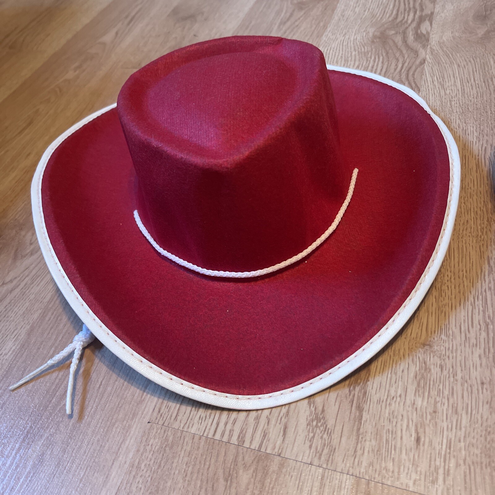 cowboy hat red felt childrens'