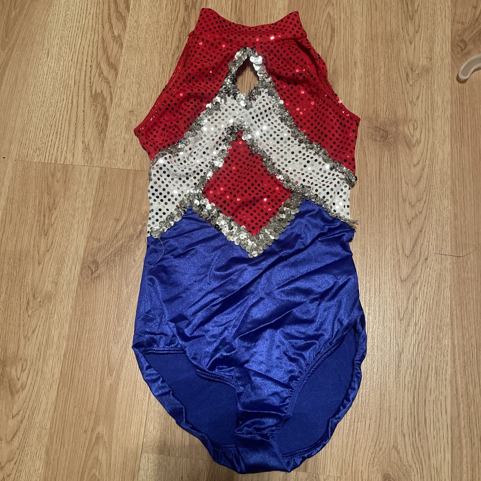 Leo’s Dance Costume Freedom Body Red White Blue, Child Small