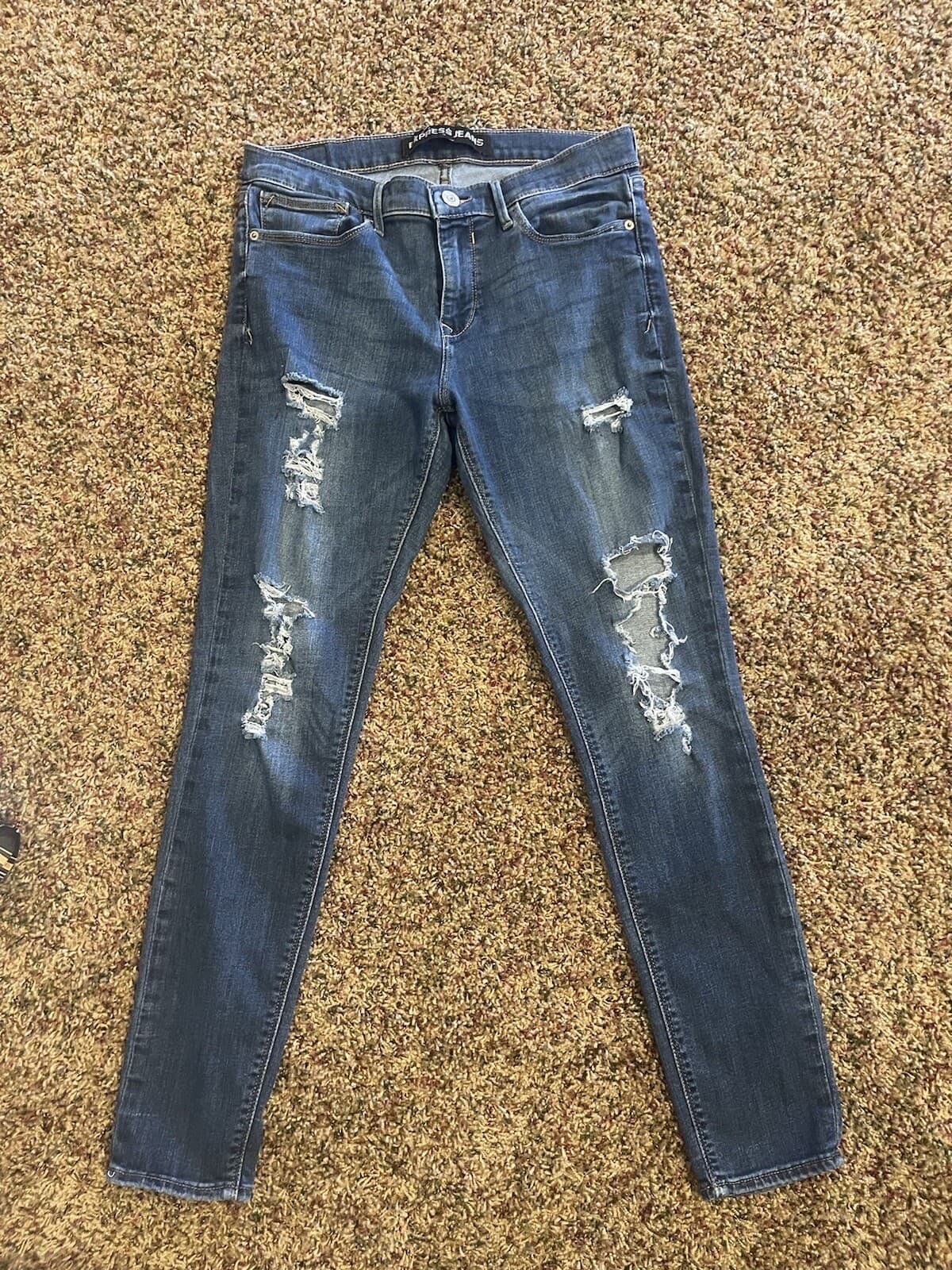 Express jean leggings destructed size 10R