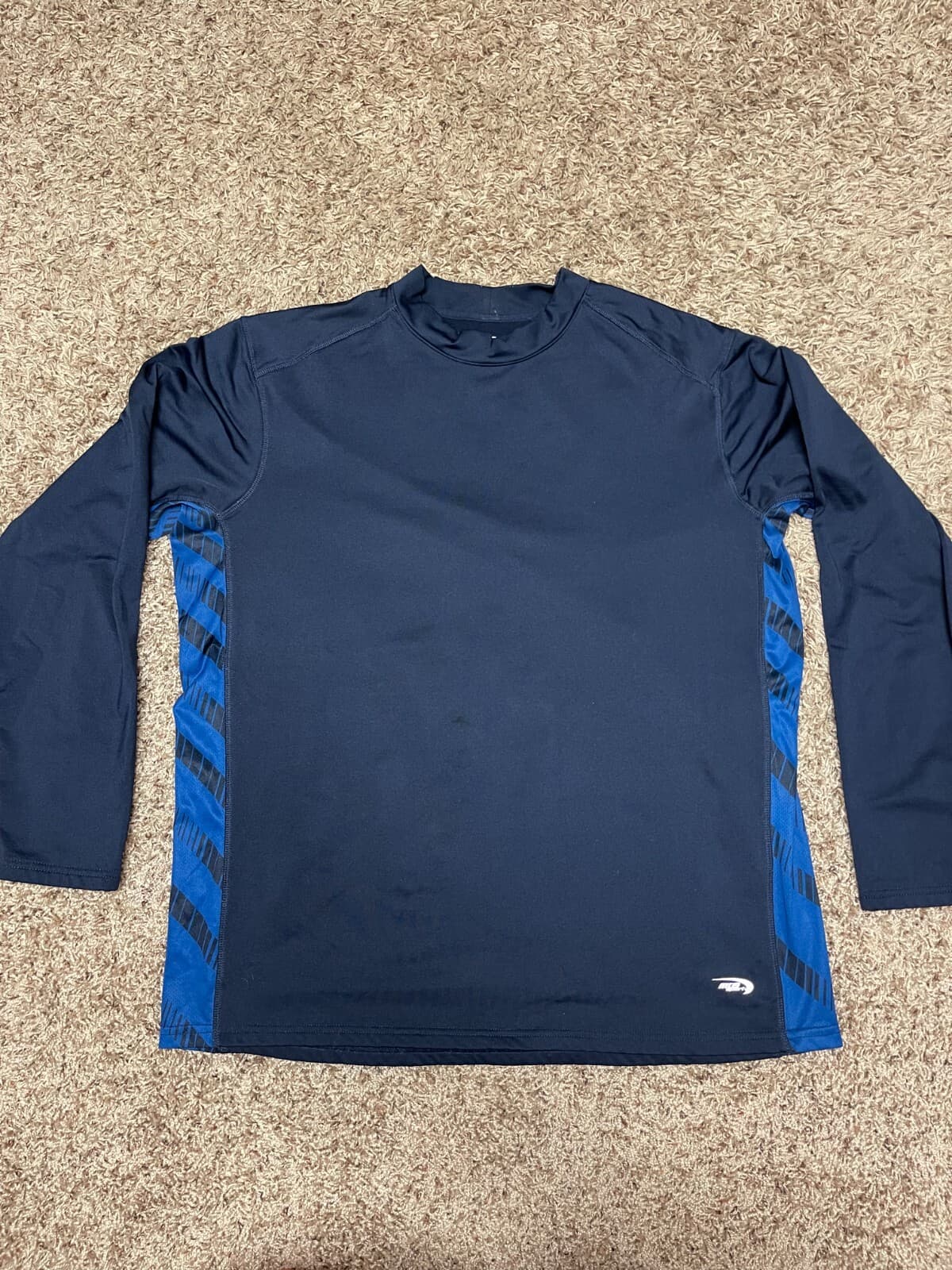 MTA Sport Mens Dri-fit mock neck motorcyle riding long sleeve shirt XL