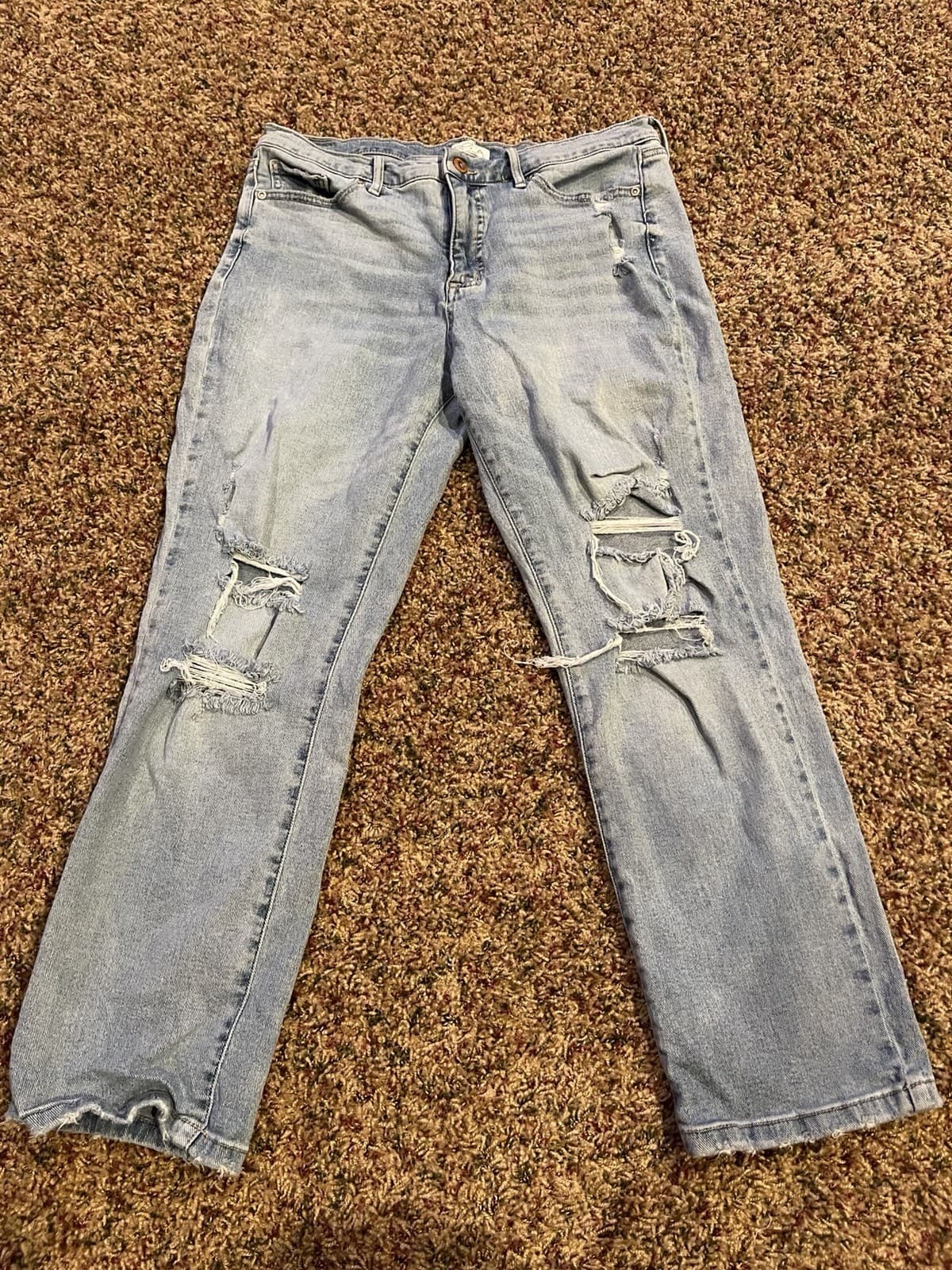 Sofia Jeans by Sofia Vergara Light Wash Beatrix Relaxed Boyfriend Size 10
