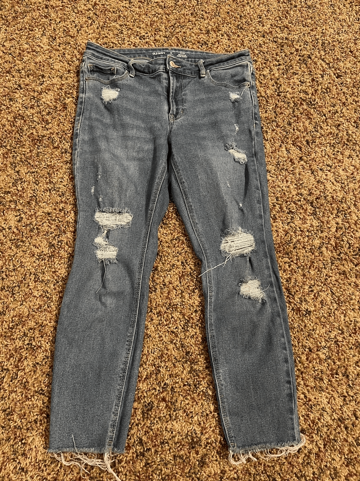 Old Navy Rockstar Super Skinny Destructed Jeans Women’s Size 10 Short