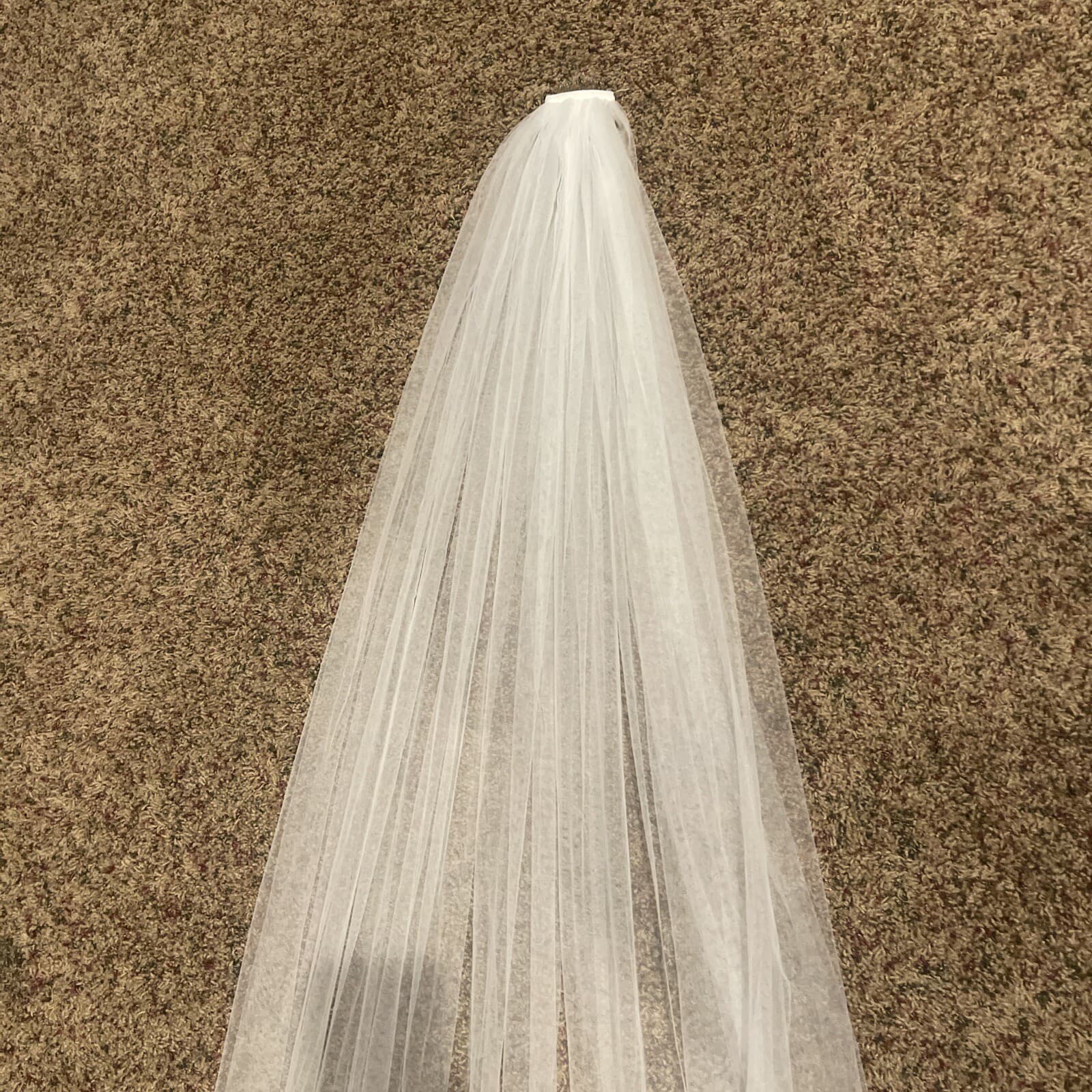 Bride Veil With Attached Comb