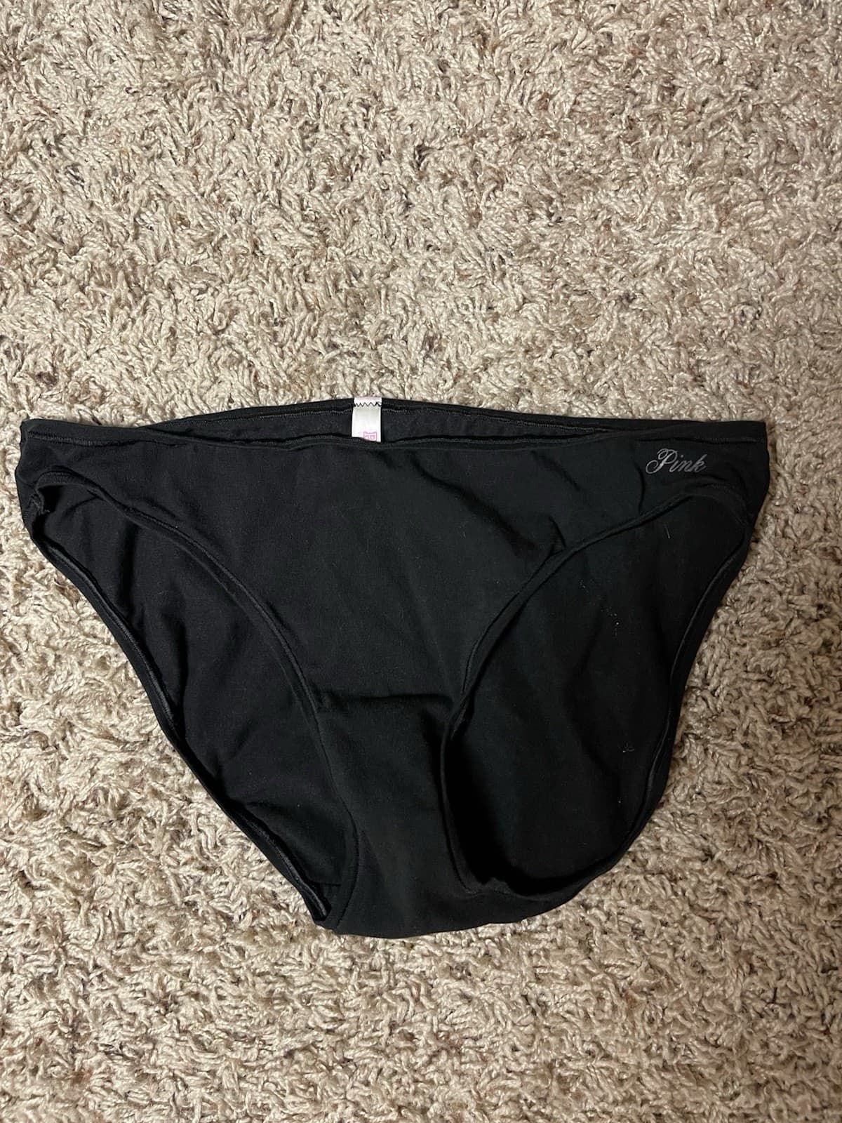 Pink bikini underwear L black