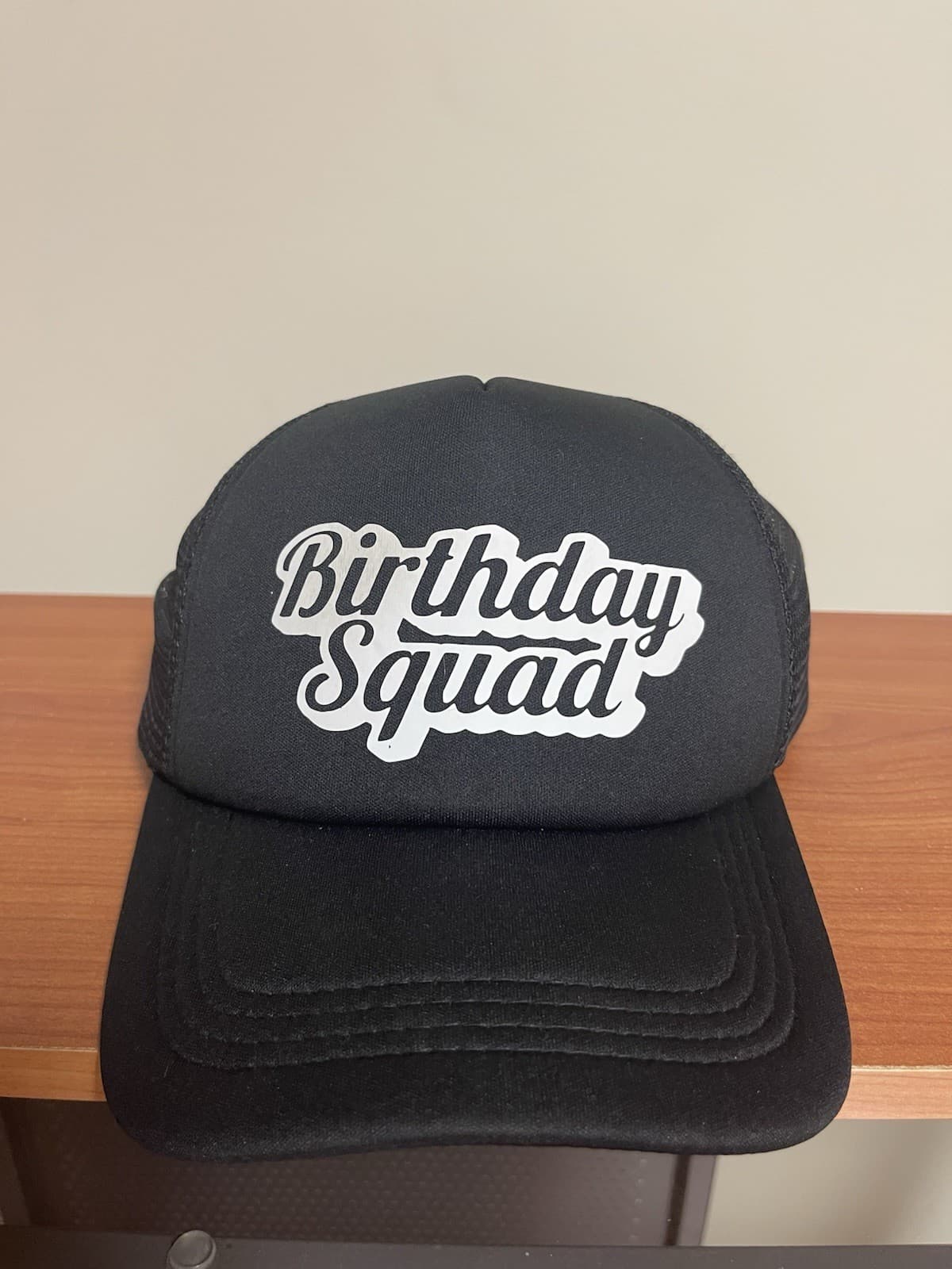 Black Birthday Squad adjustable hat