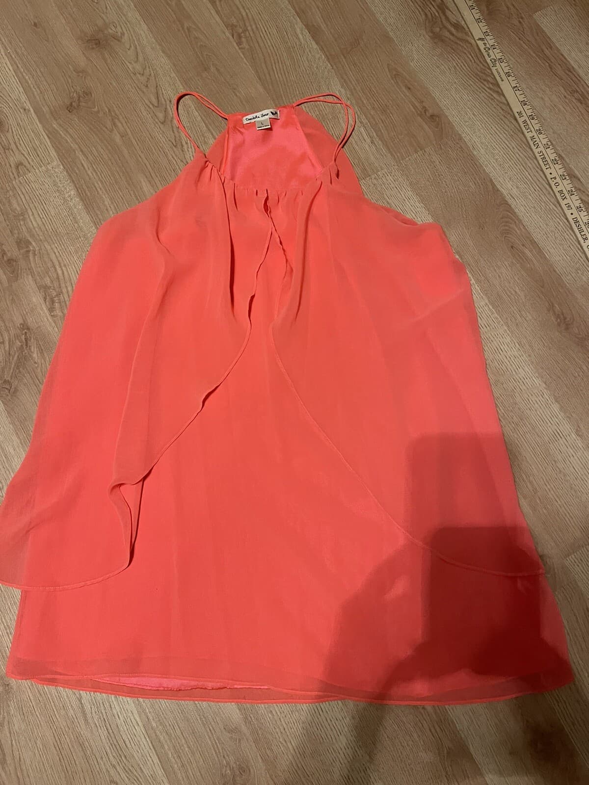 Double Zero Brand Orange sundress size LARGE
