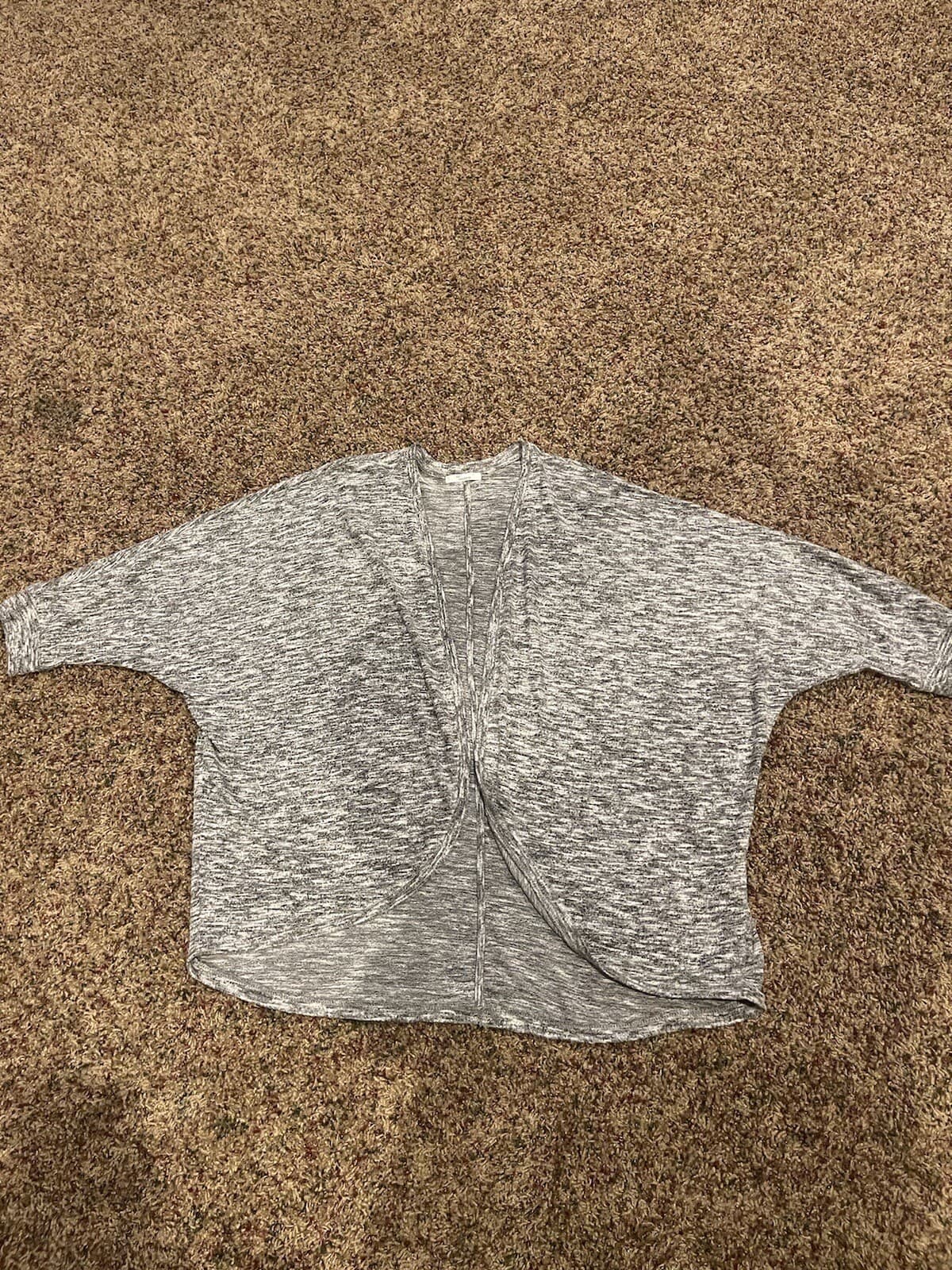 89th + Madison Cardigan black white heathered