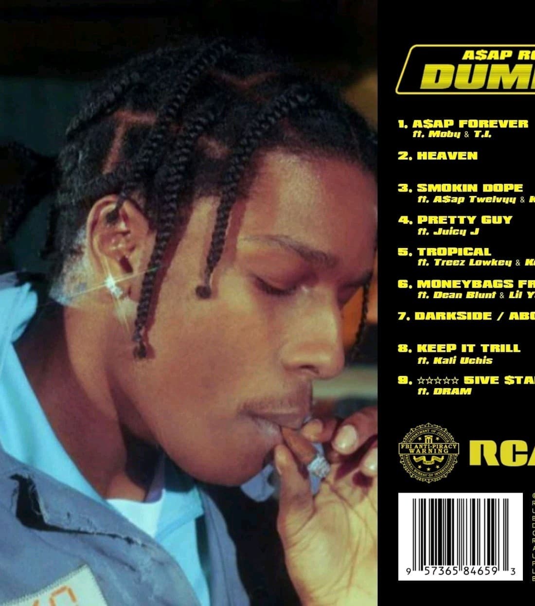 ASAP Rocky - Dummie CD Album (RCA, 2018) Rap & Hip-Hop Jewel Case