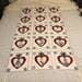Vintage Single Bed Appliqué bed cover or table cover - Regular