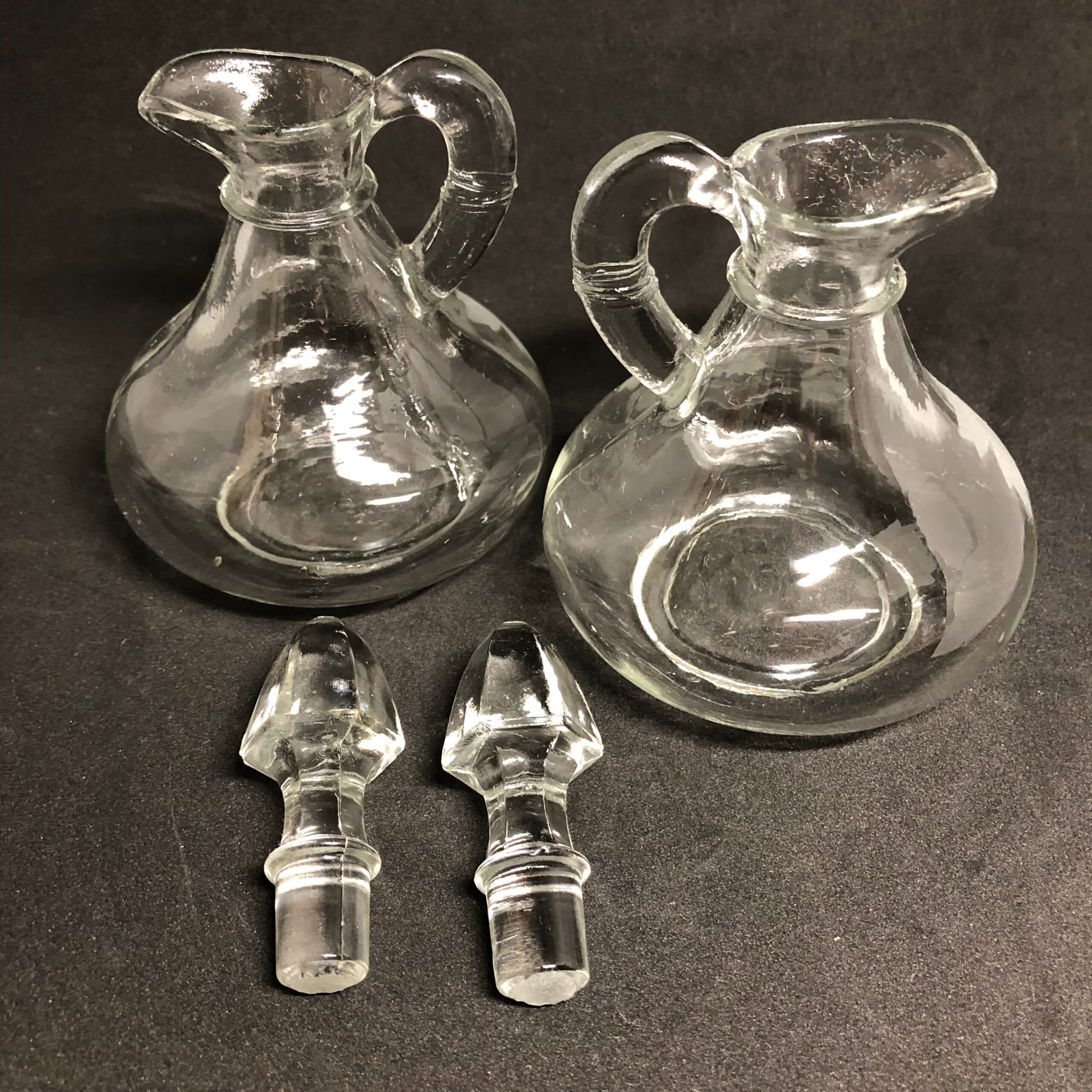 Etched Glass Oil & Vinegar Crets - Regular