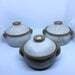 Trio of Pottery Bowls with Lids - Regular
