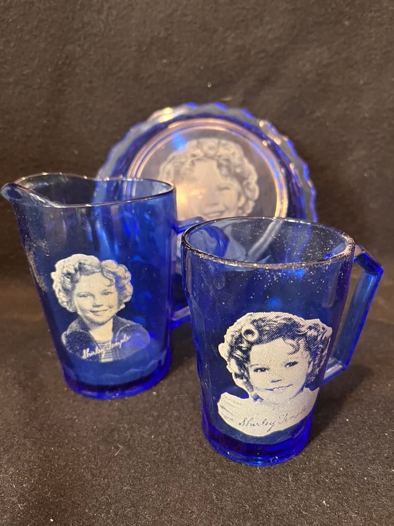 Vintage Hazel Atlas Shirley Temple Breakfast Set - 41741522 - HAZEL ATLAS - SHIRLEY TEMPLE SET - INVENTORY