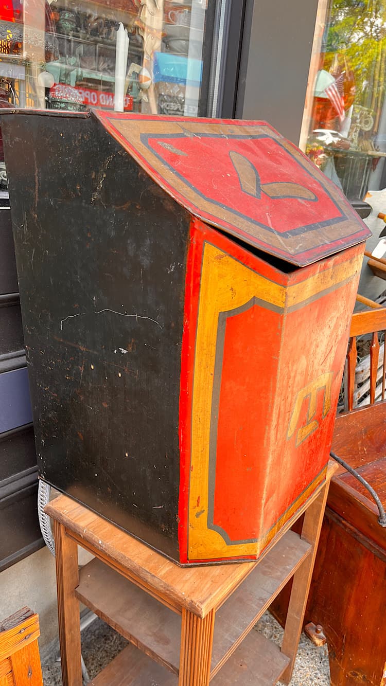 Large Red Asian FLOUR TIN - 63434076 - LARGE RED - FLOUR TIN - INVENTORY