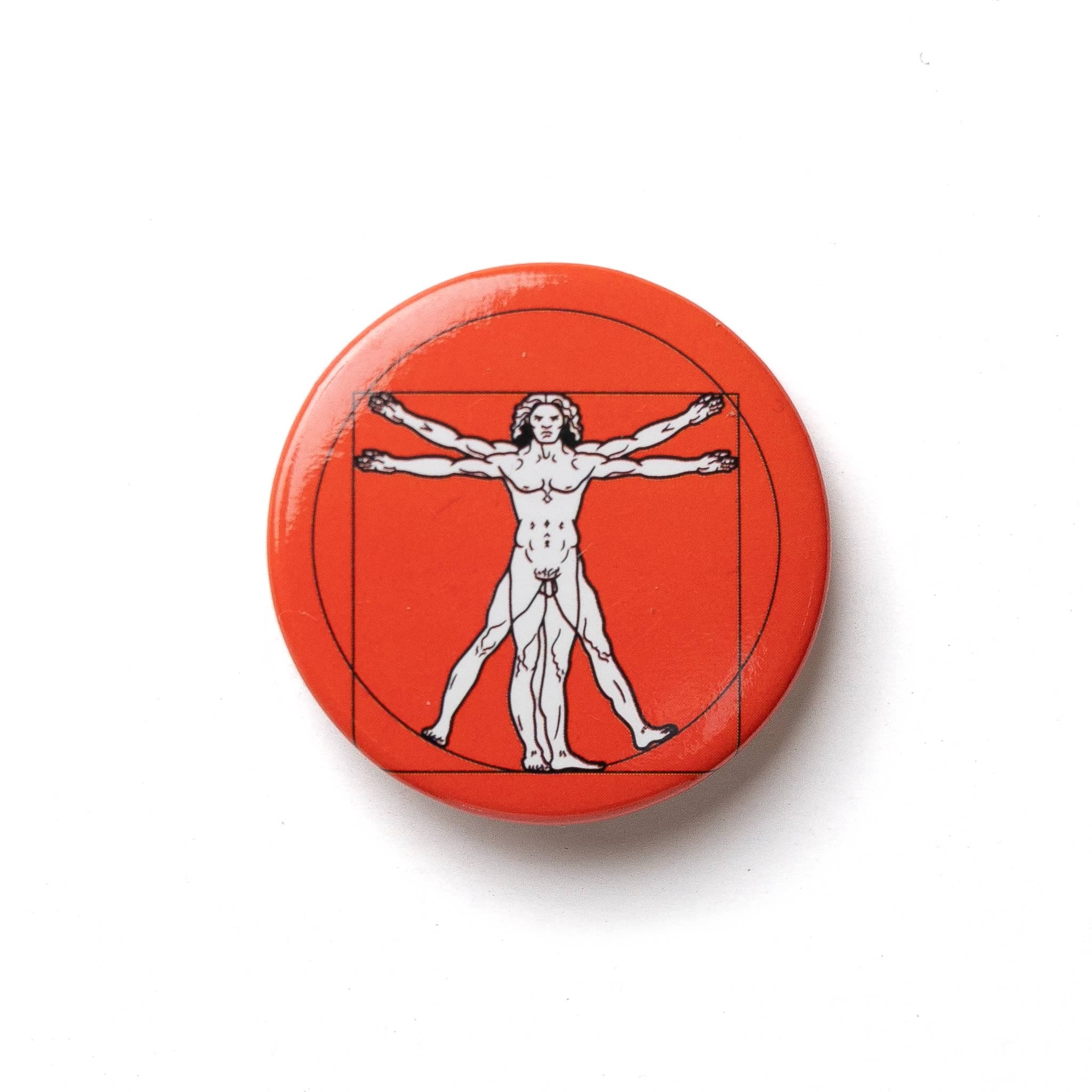 Today is Art Day - Button - Vitruvian Man - default