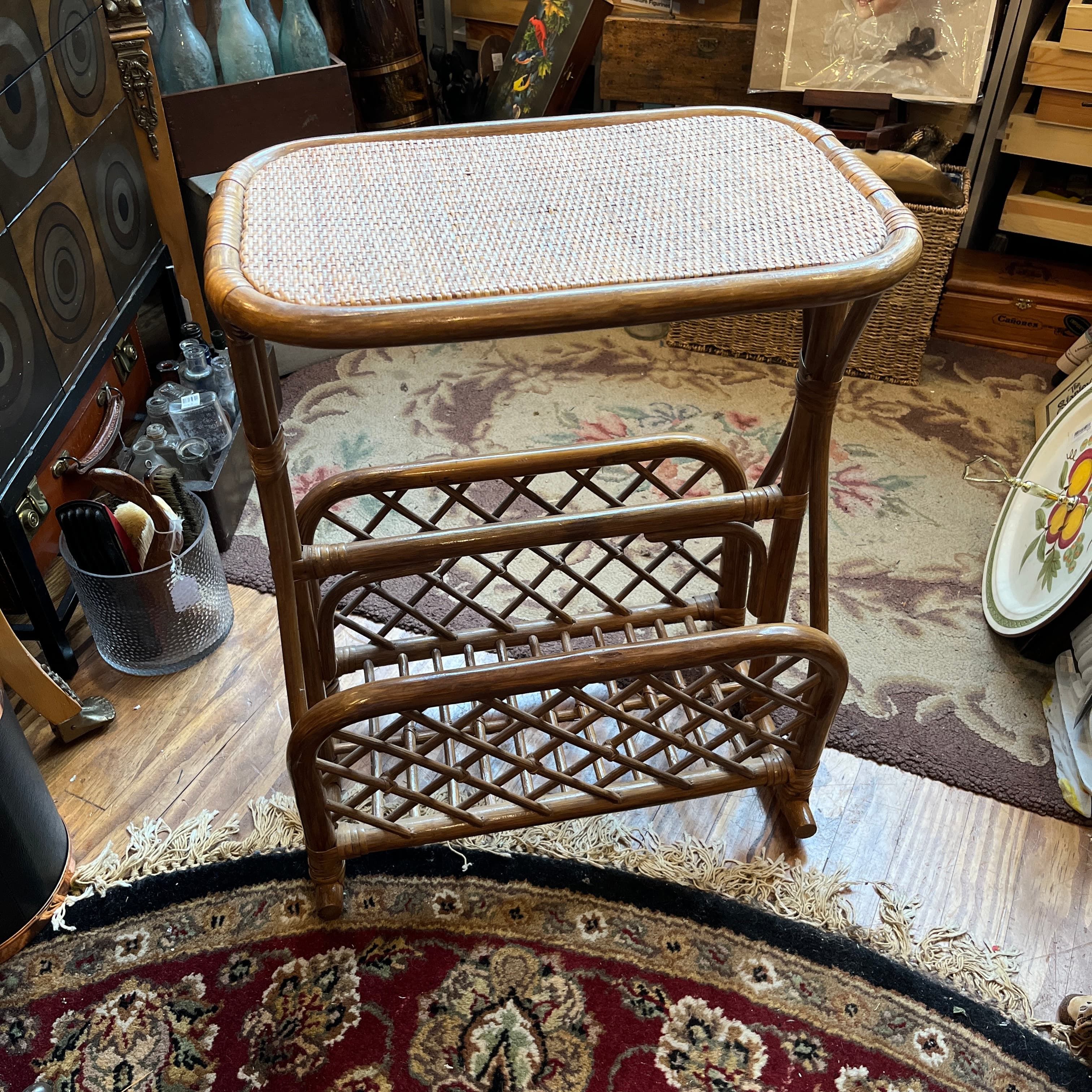 Ratan - Side Table Rack - 113170501 - Ratan - Side Table Rack - CONSIGNMENT