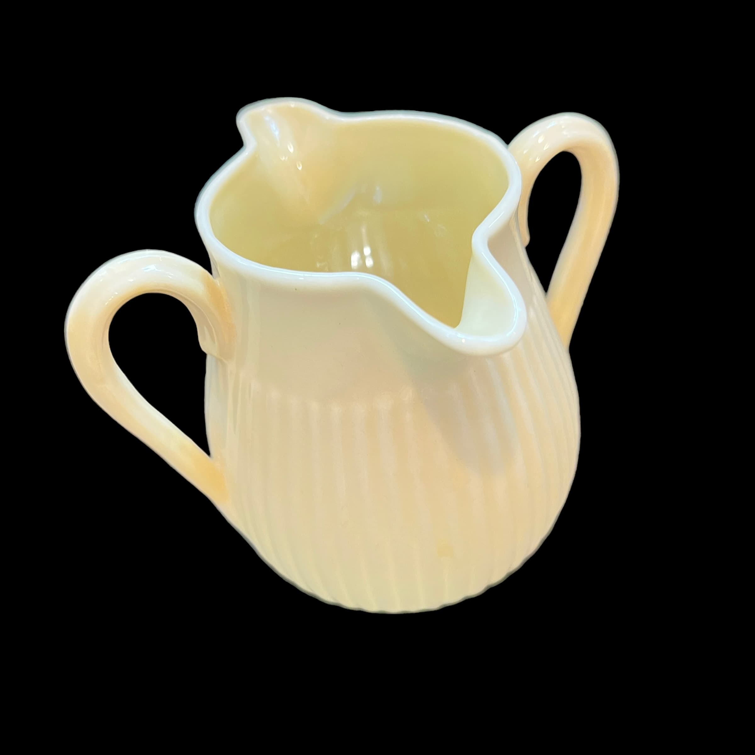 Belleek double handled and spouted Creamer - Regular