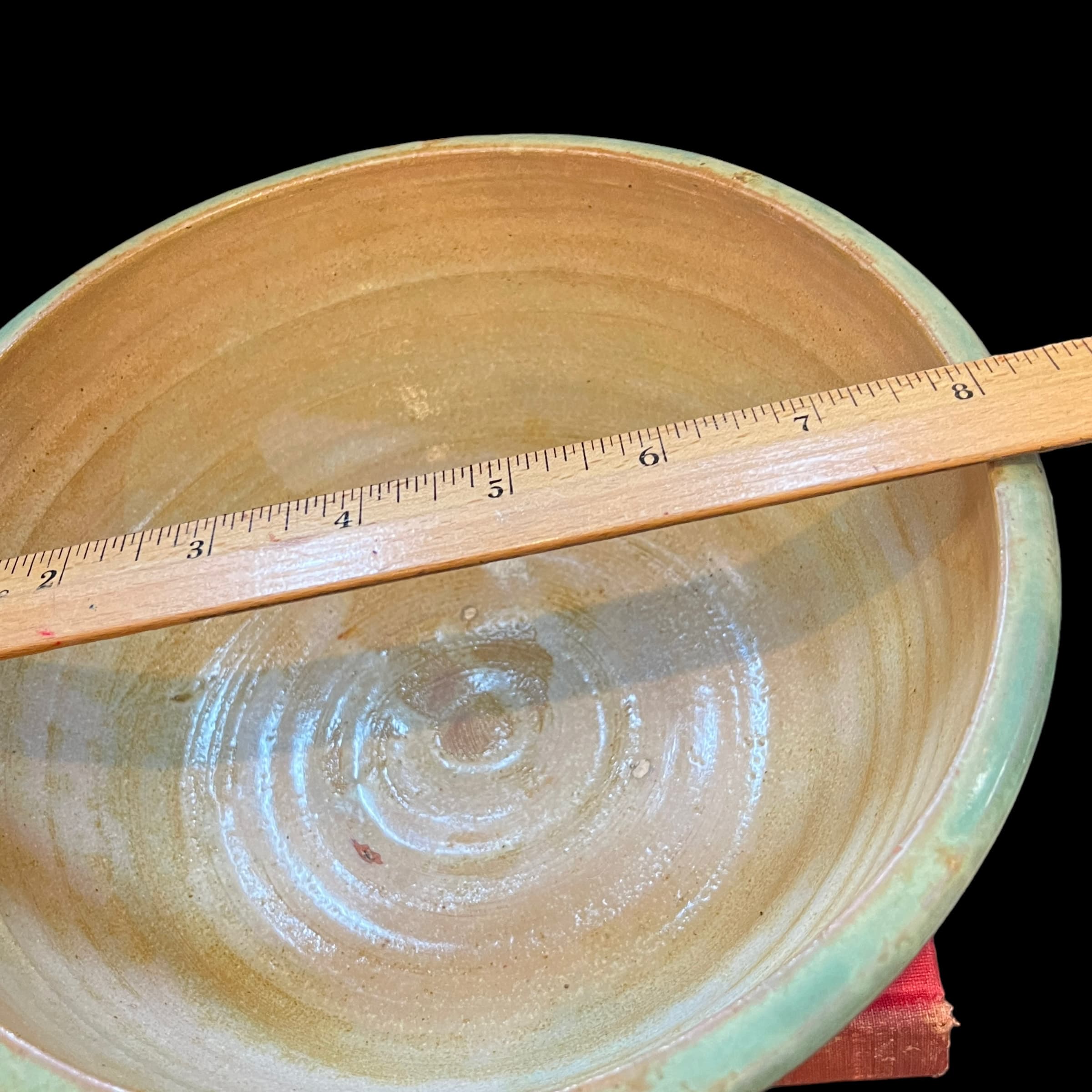 Beautiful Green Glaze Pottery Bowl - Regular