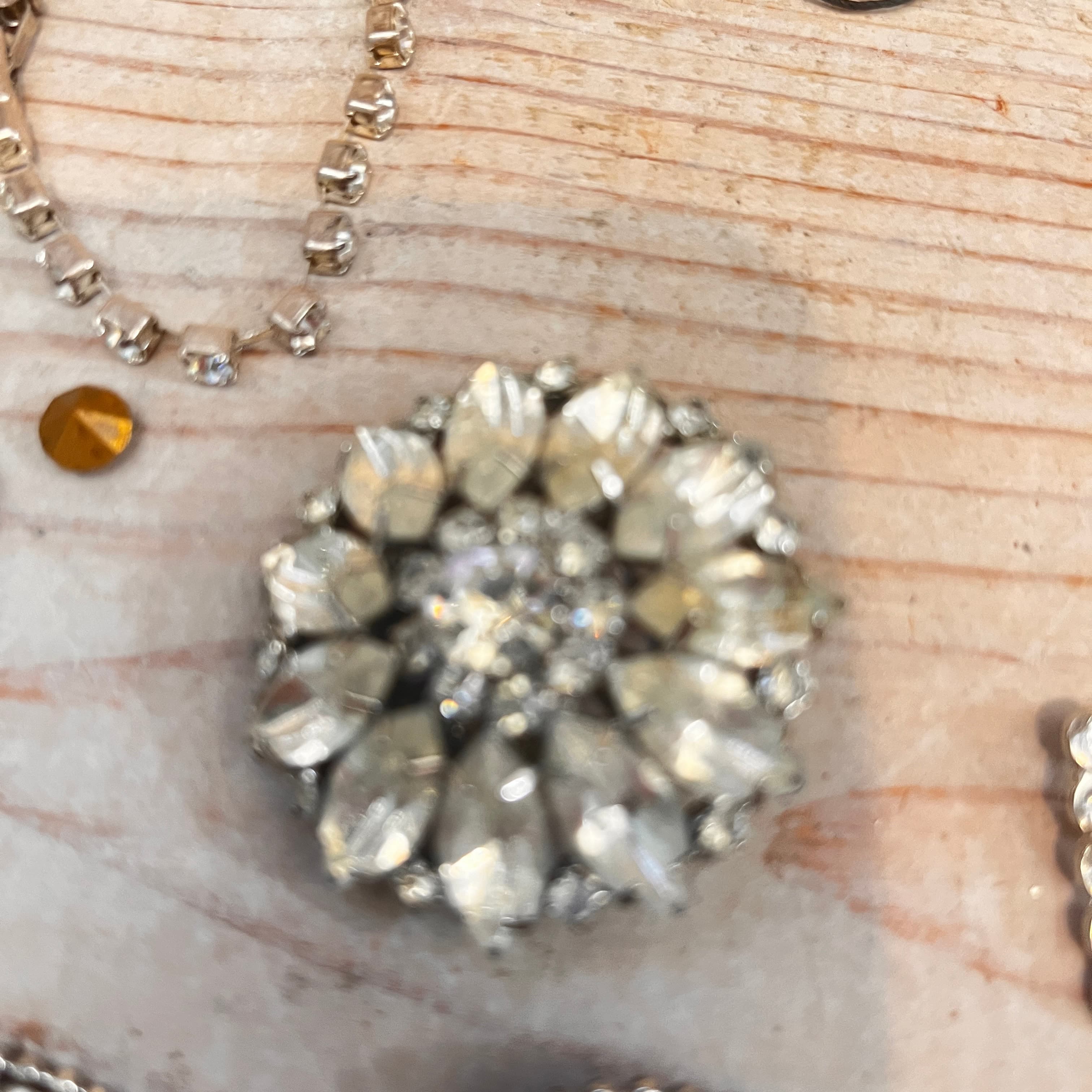 Rhinestone Button, Buckle, ornament lot - Regular