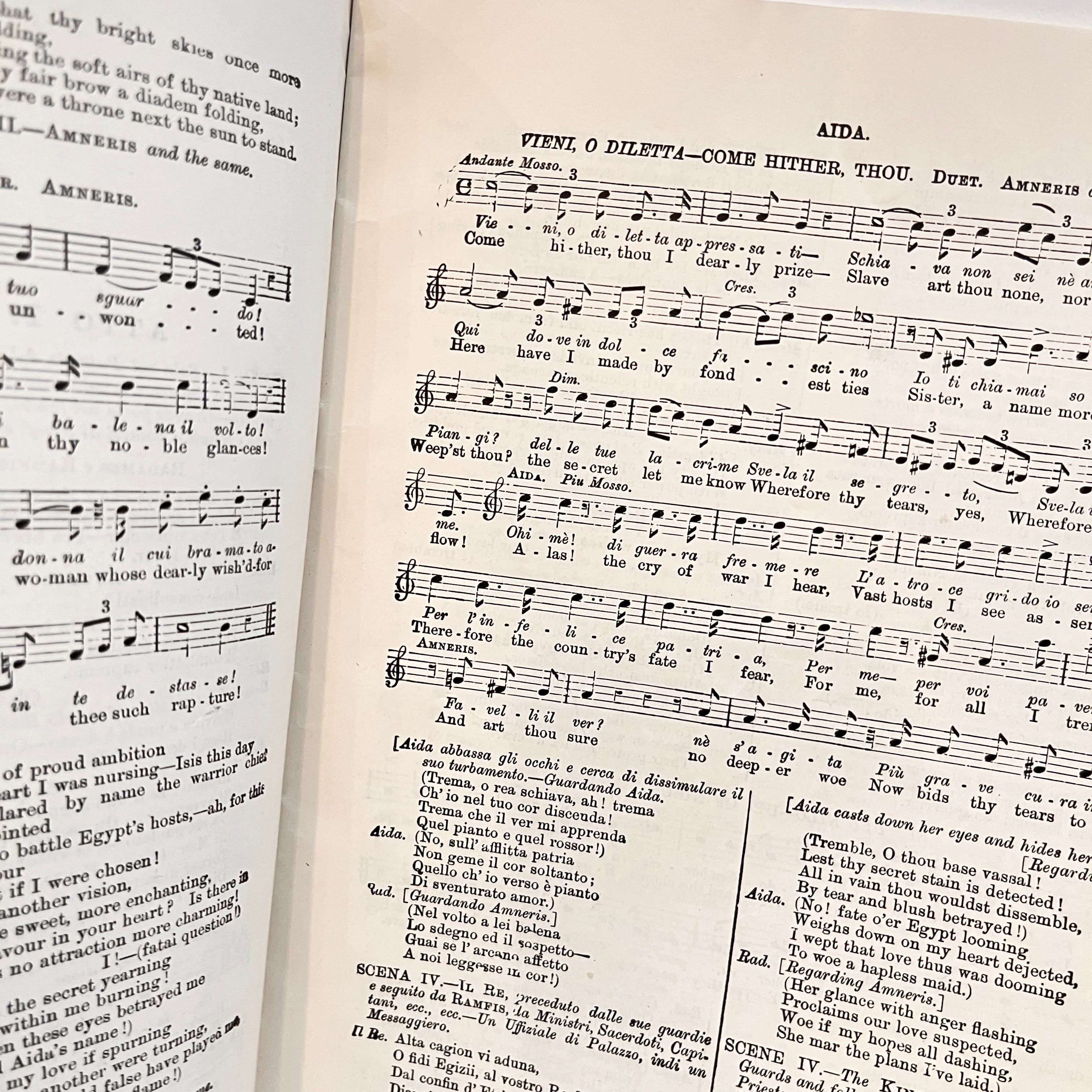 Victorian Aida Program & Libretto - Regular