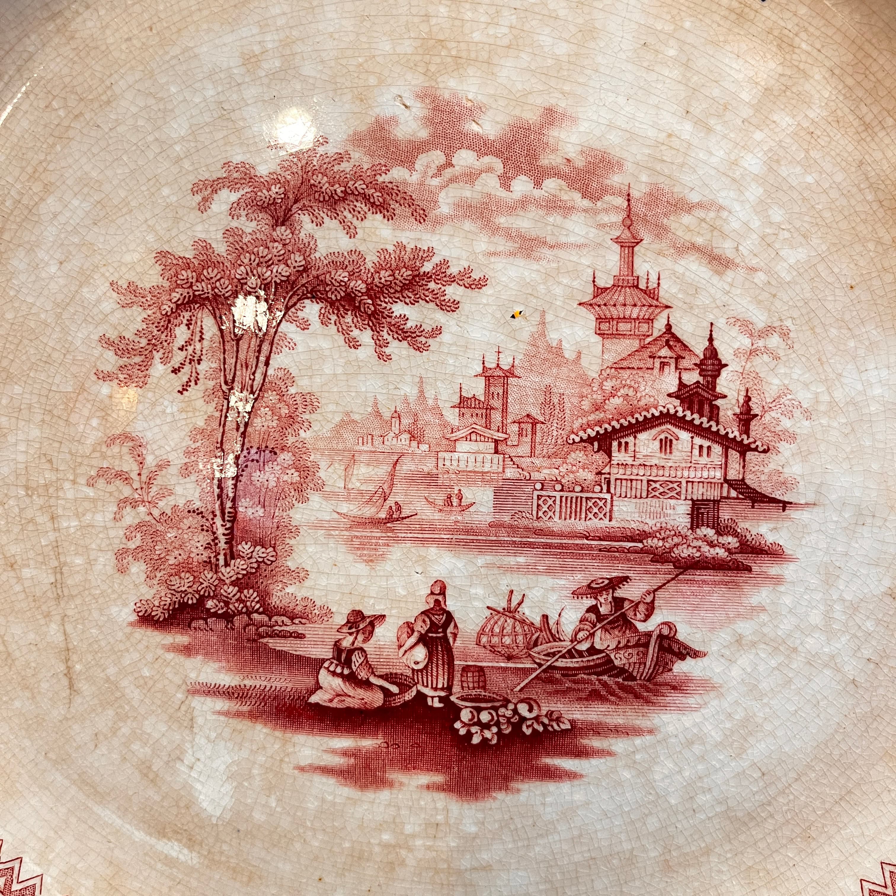 Rare NINGPO Chinese Transferware - Regular