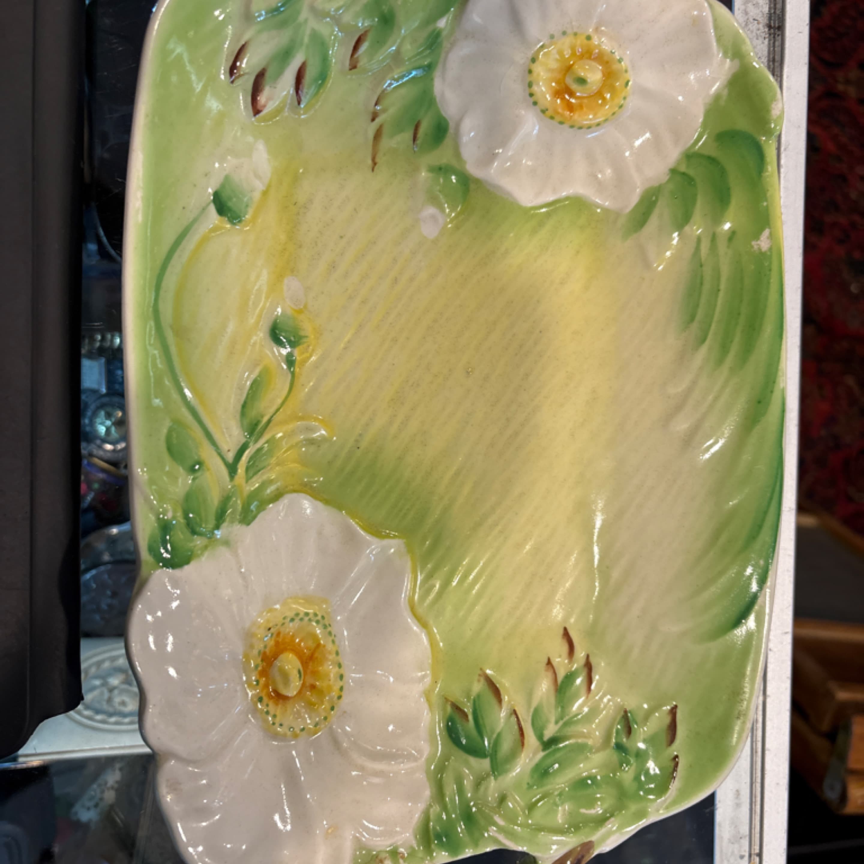 Vintage Pony Ware Floral Handled Tray - Regular