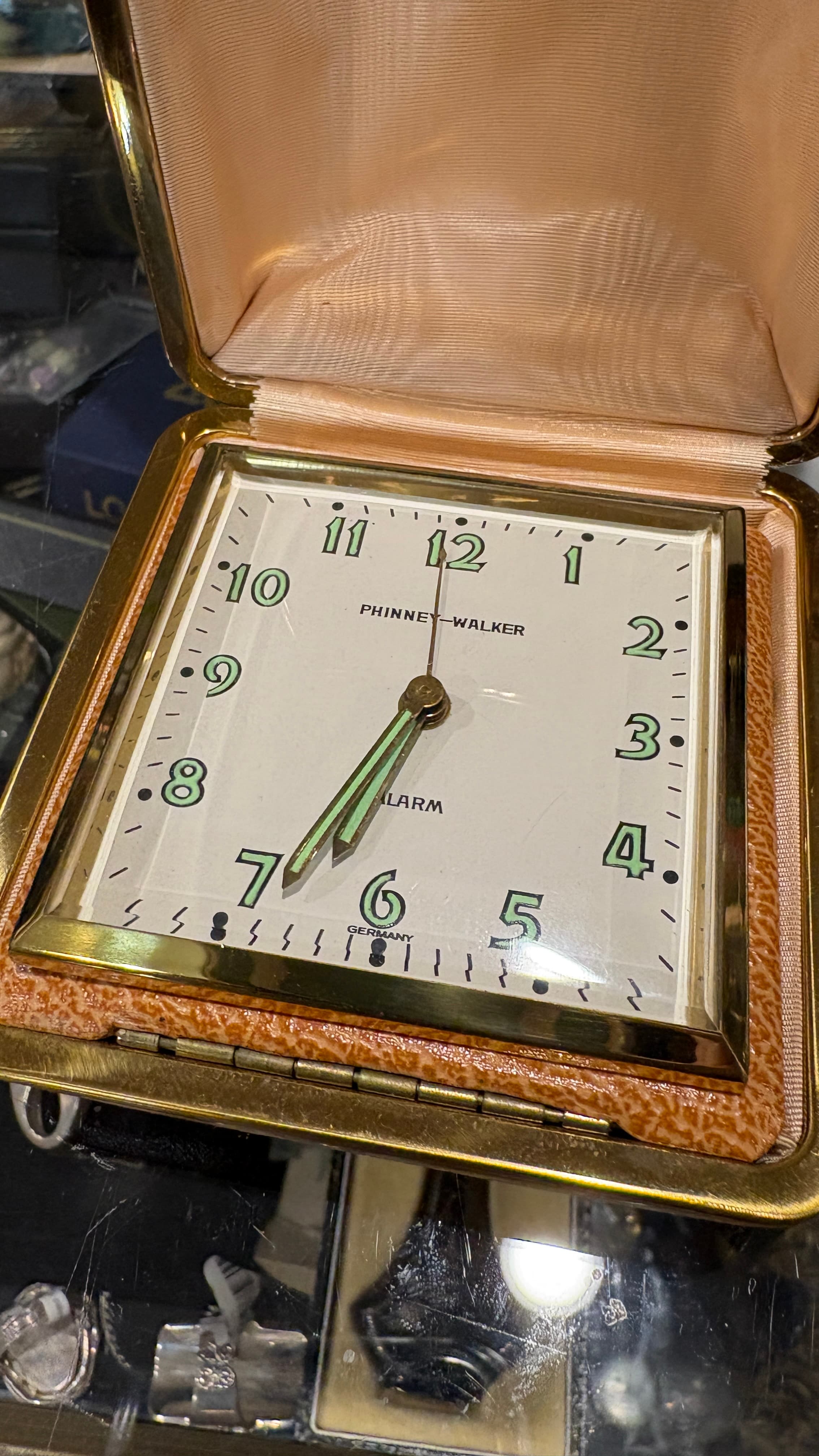 Phinney-Walker German Travel Alarm Clock - Regular
