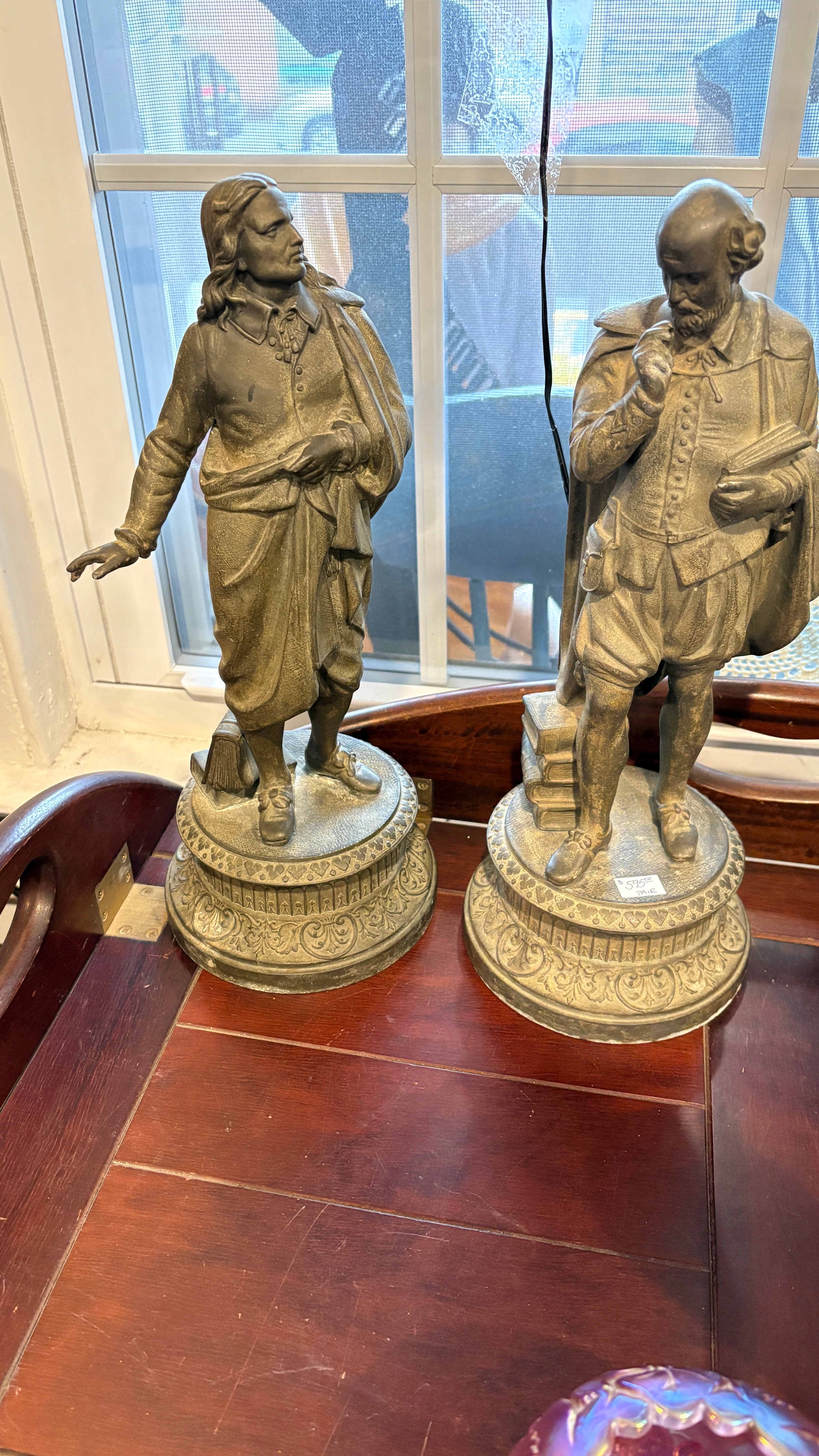 Statues of Shakespeare & Milton PAIR - Regular