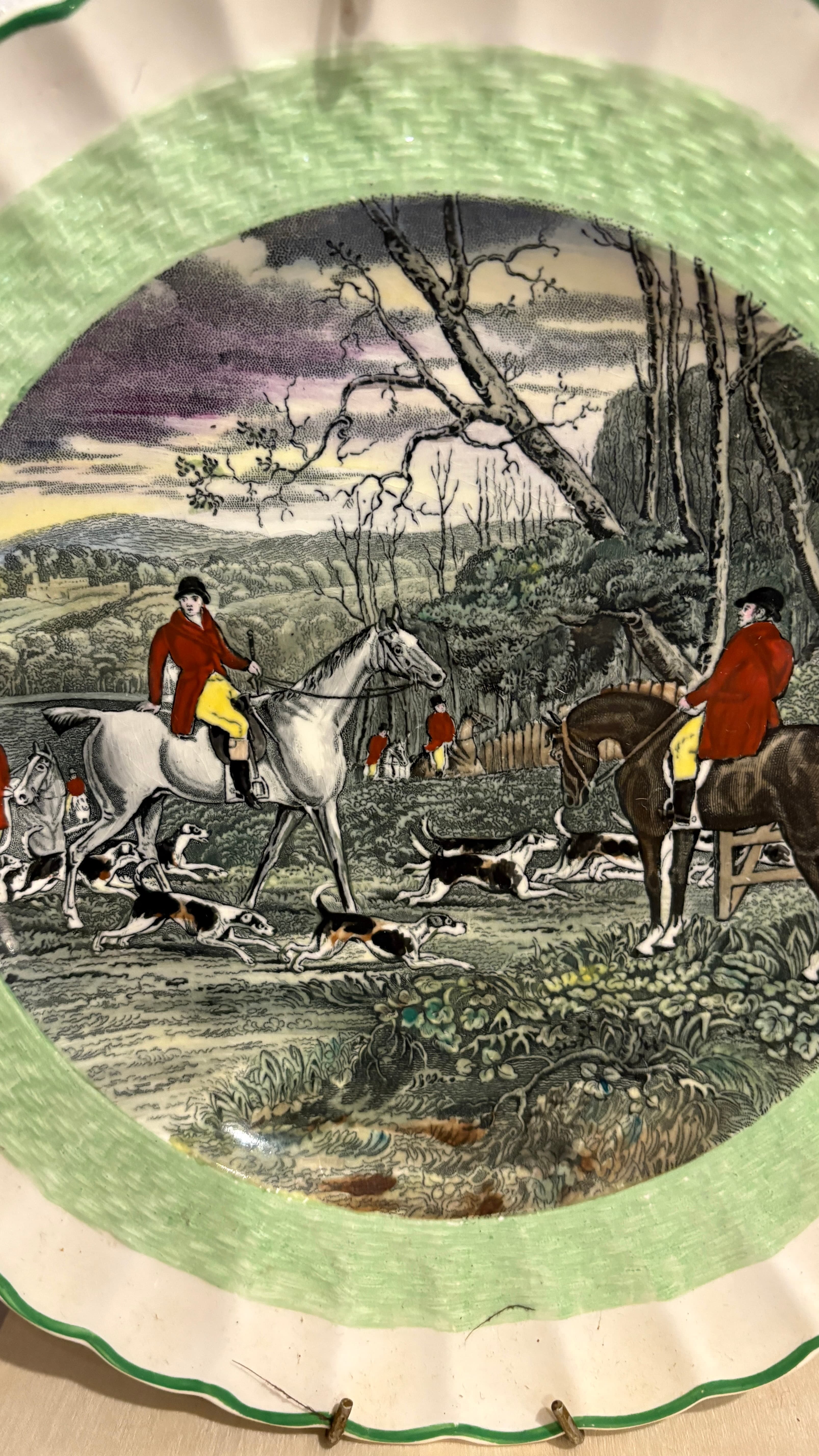 Pair Copeland Spode "Hunting Plates" - Regular