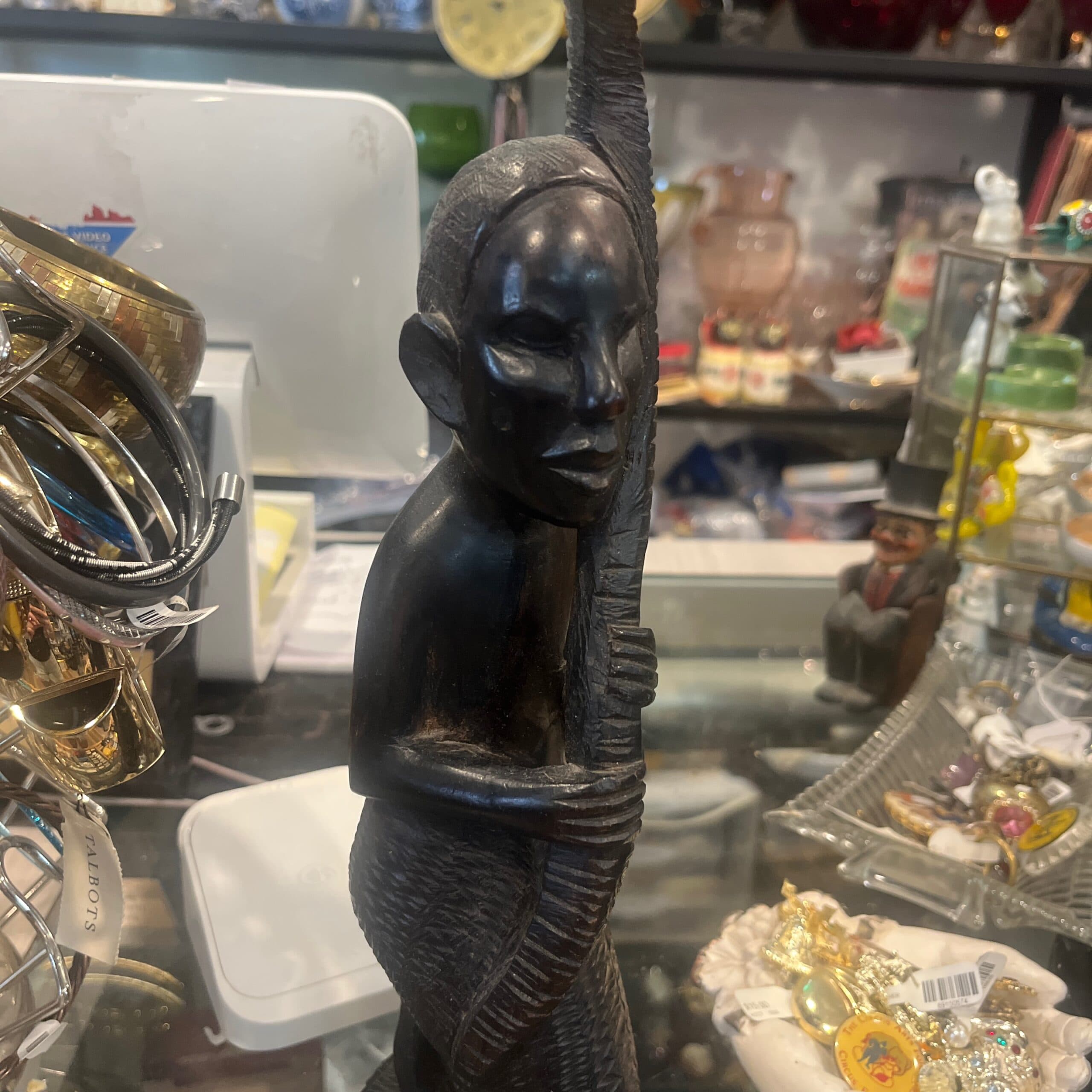 African Wood Hand-Carved Sculpture - Regular