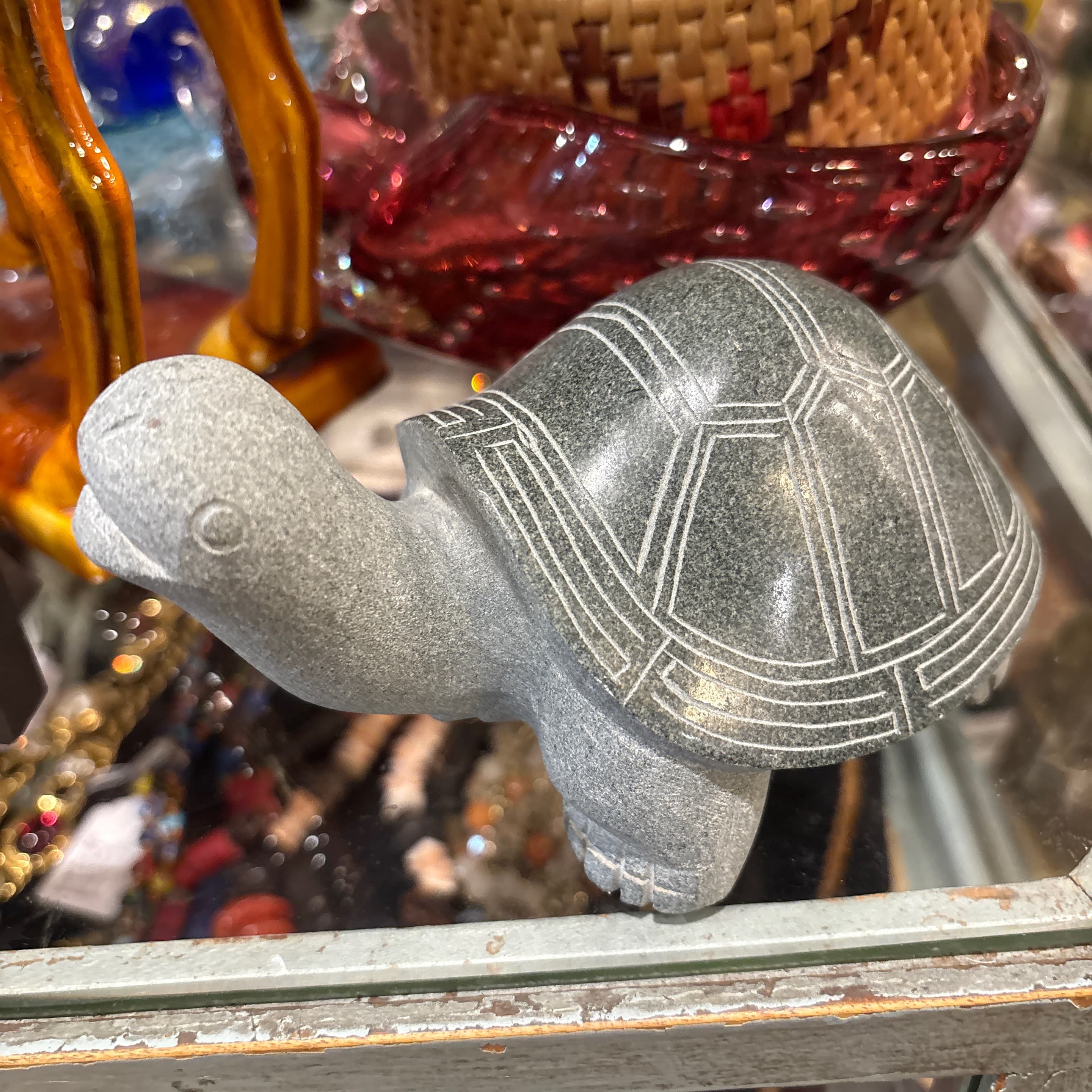 Hand Carved Granite Turtle - Regular