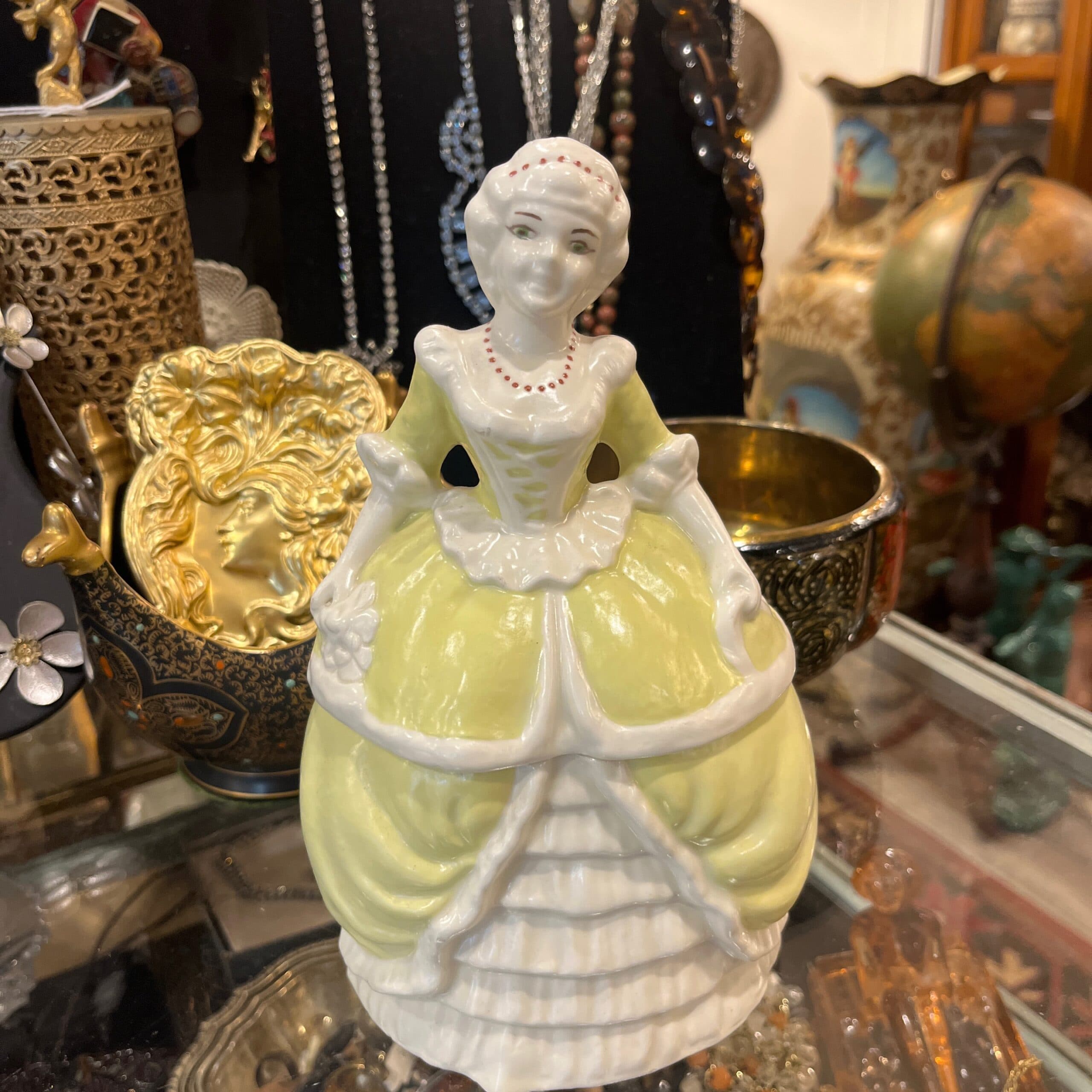 Dresden Style Figurine Cookie Jar - Regular
