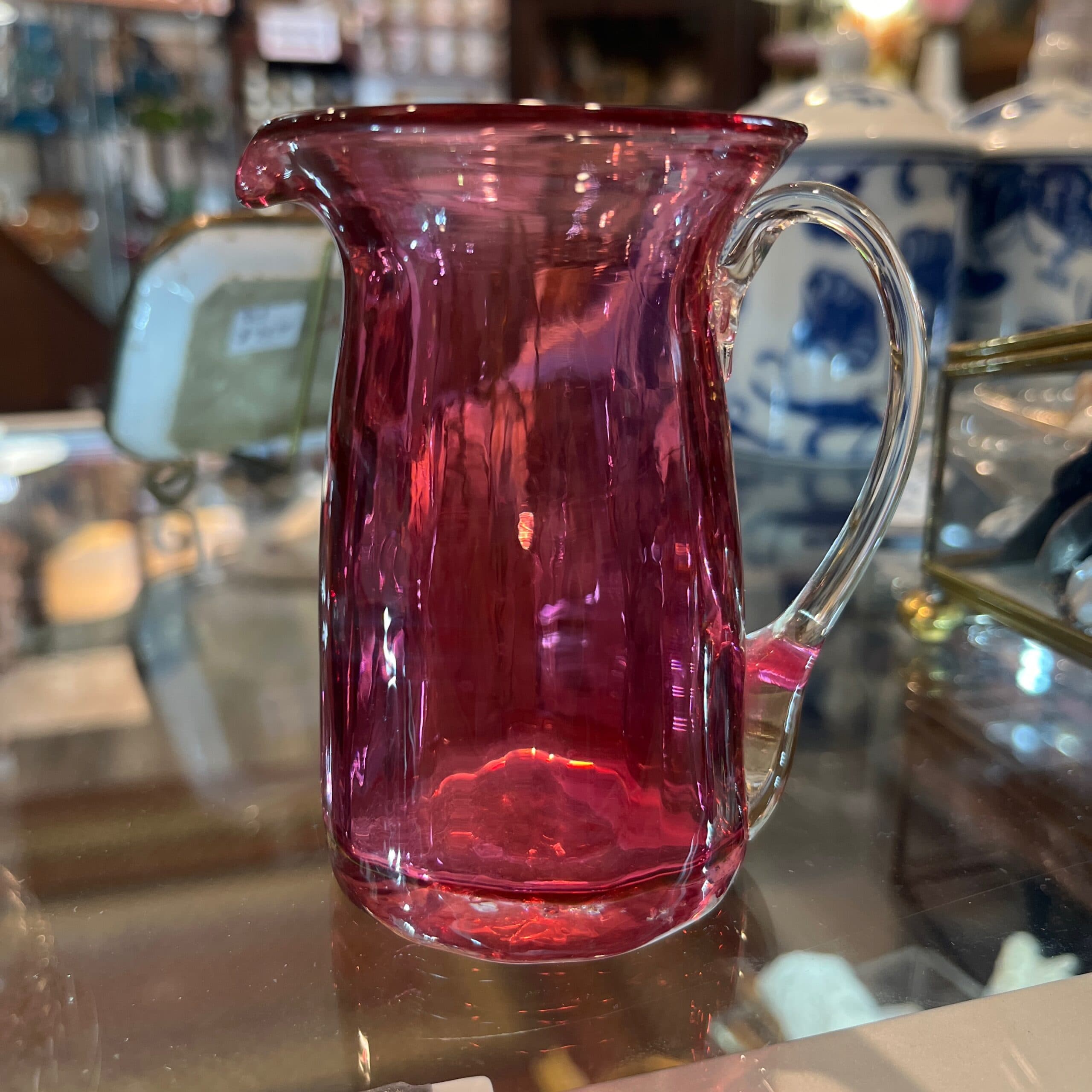 Cranberry Glass Pitcher - Regular