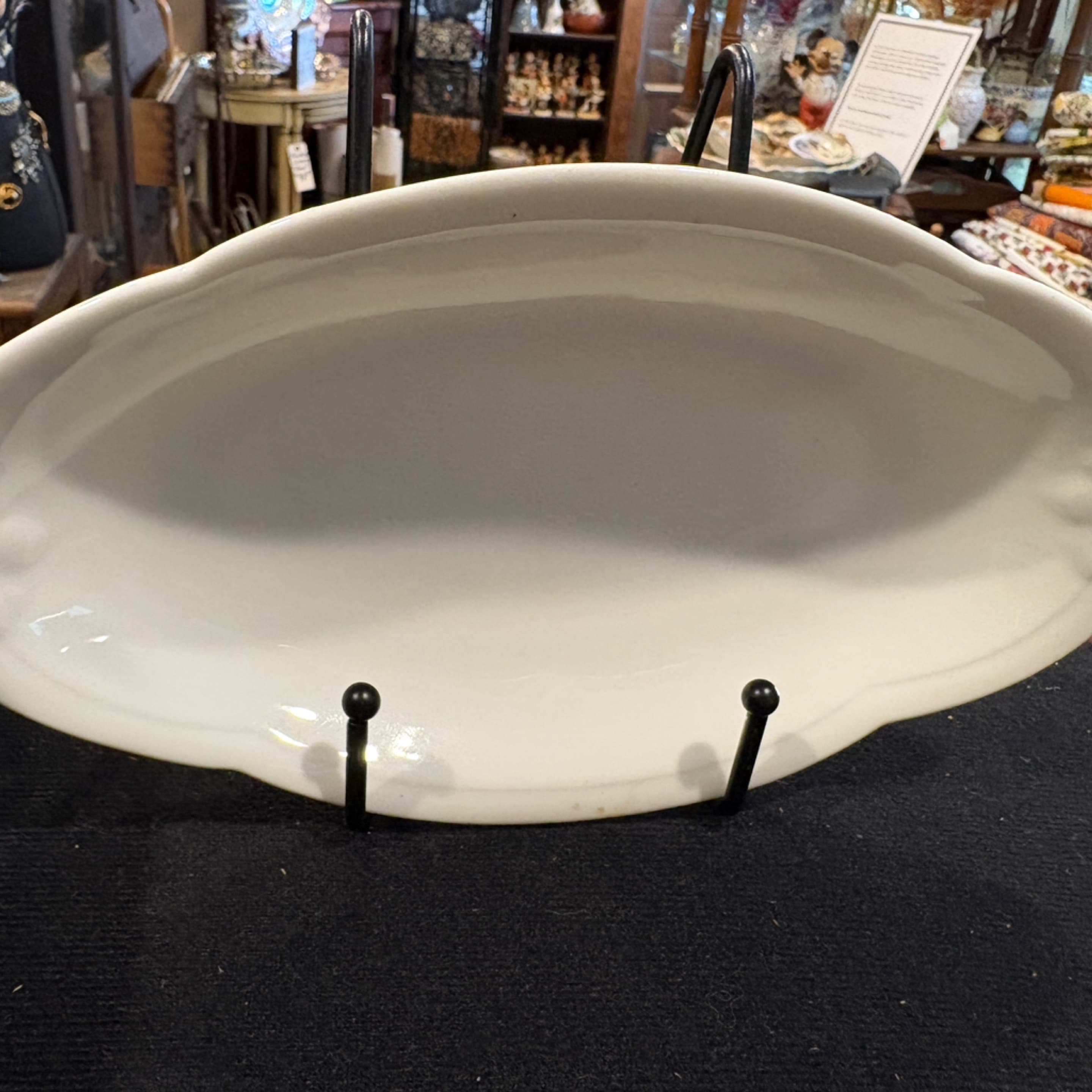 White Oval Porcelain Dish - Regular