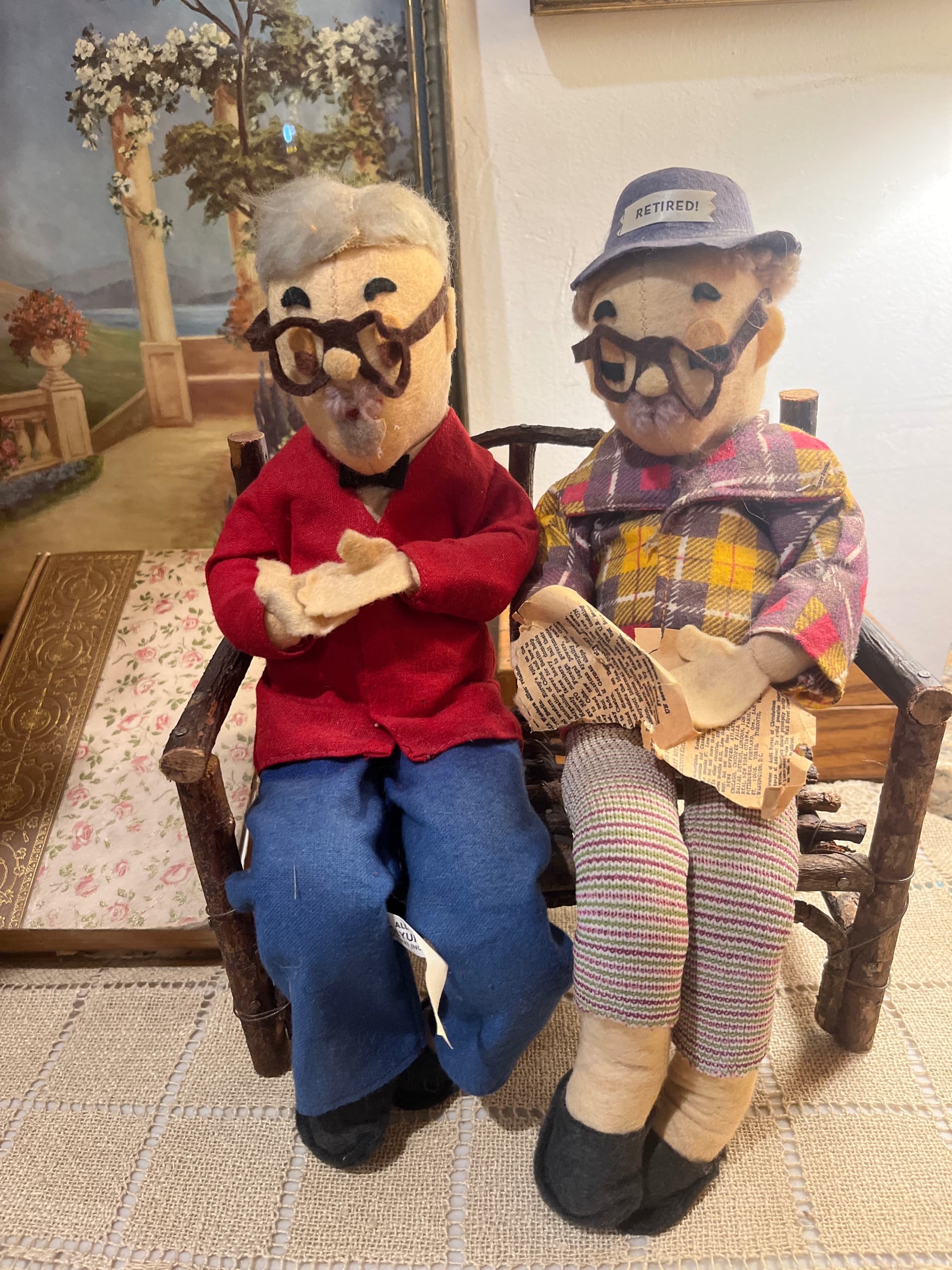 Retired Men on Bench - Regular