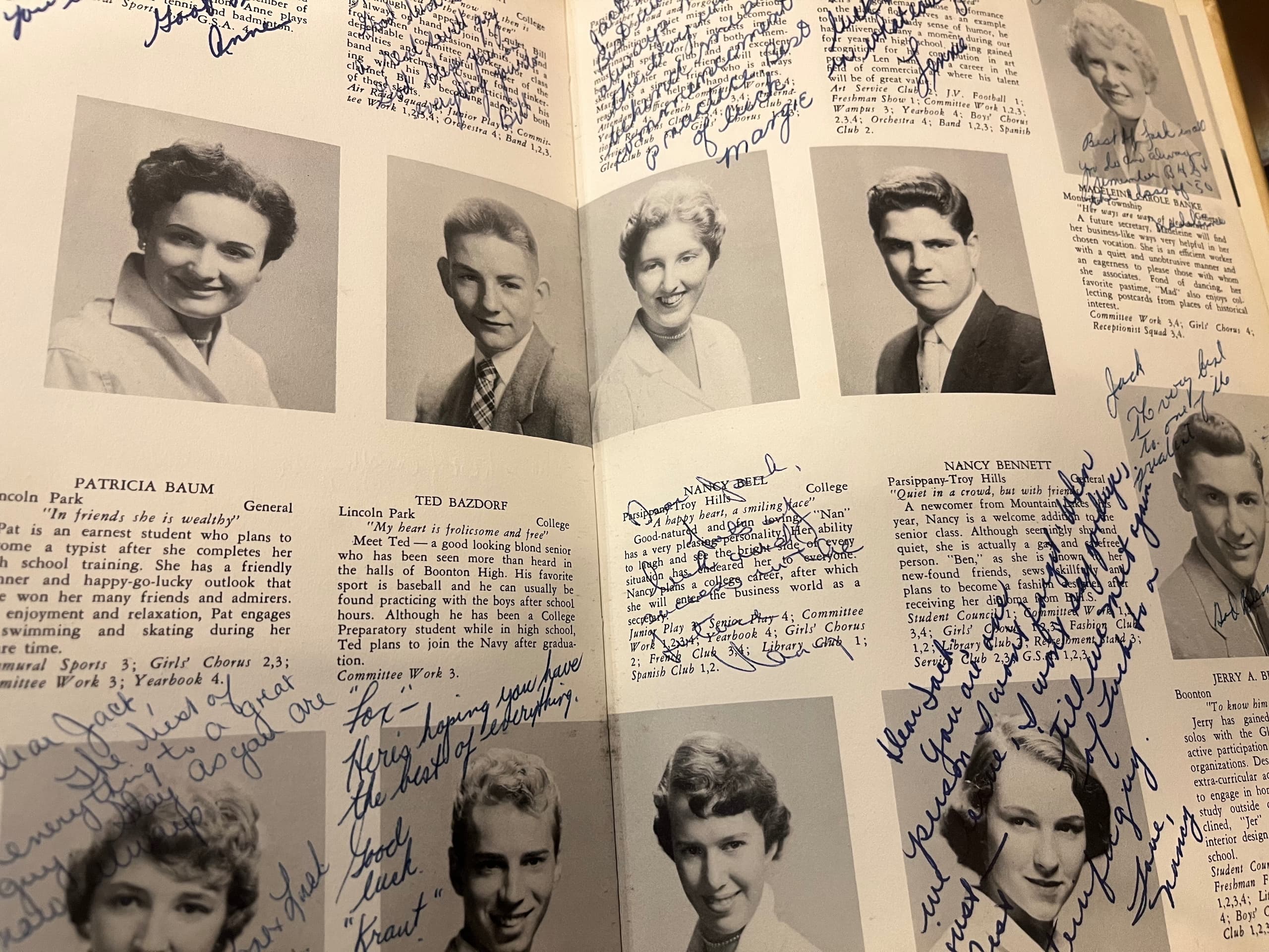 Echoes 1956 Boonton High School Yearbook - Regular
