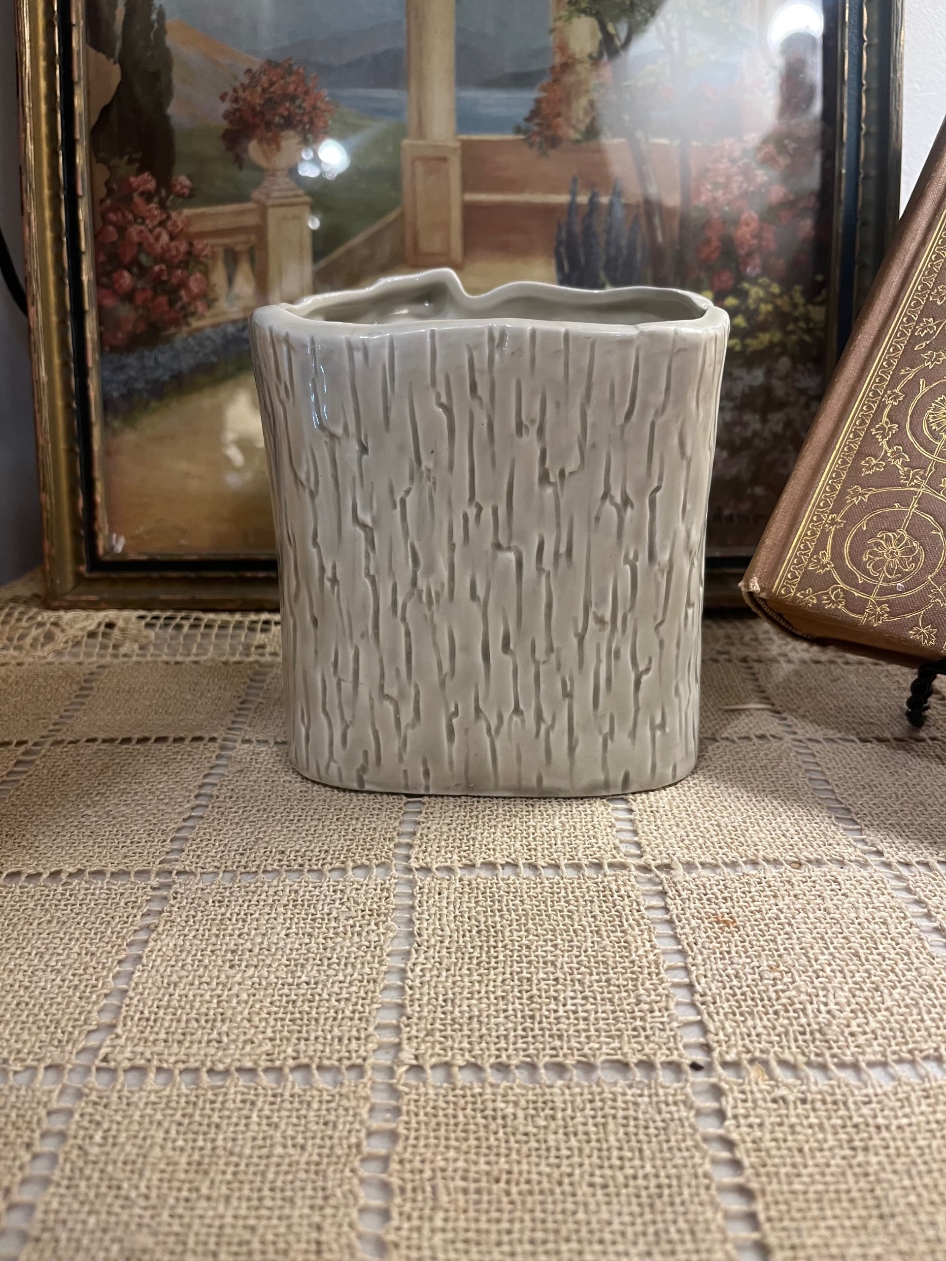 Ceramic Woodland-Themed Planter - Regular