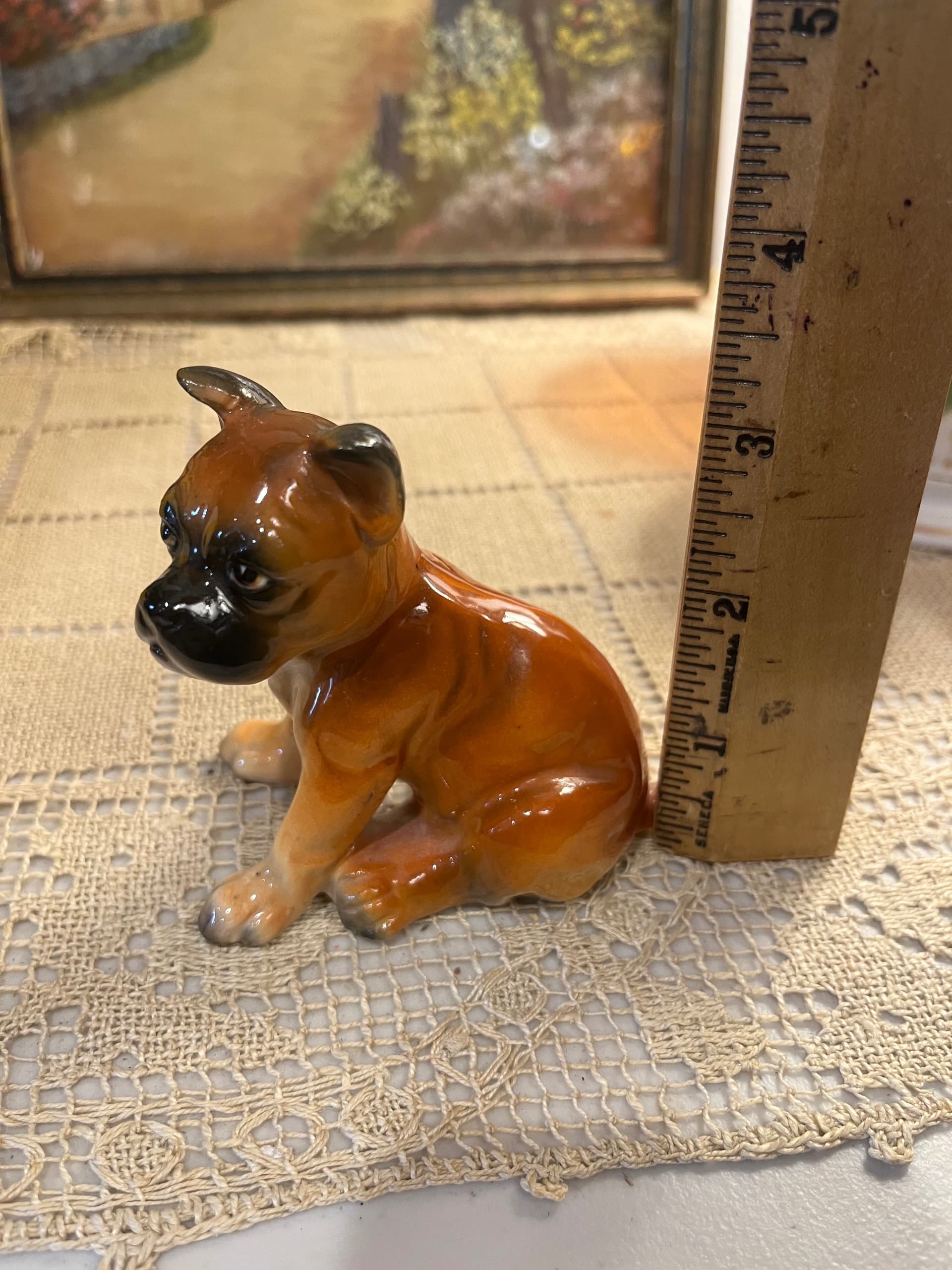 Ceramic Boxer Dog Figurine - Regular